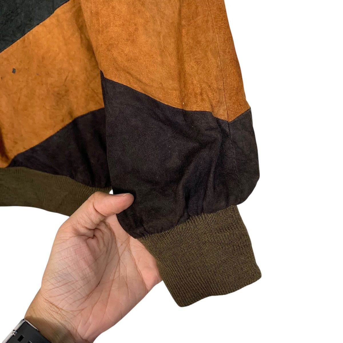 Japanese Brand Japanese Brand Leather Sweater Size US L / EU 52-54 / 3 - 9 Thumbnail