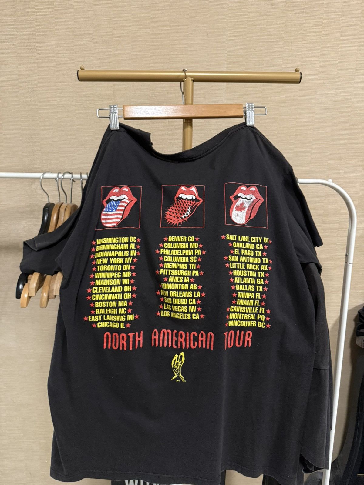 The Rolling Stones Vintage 1994 Rolling Stones Voodoo North American Tour Tee Size US L / EU 52-54 / 3 - 3 Thumbnail