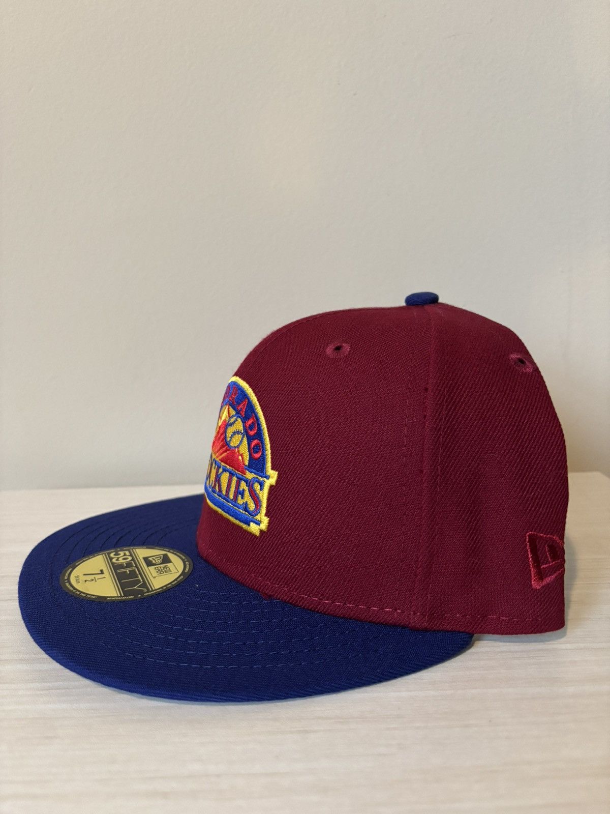 Hat Club Colorado Rockies Fitted Size 7 1/2 Sangria HatClub Size ONE SIZE - 5 Thumbnail