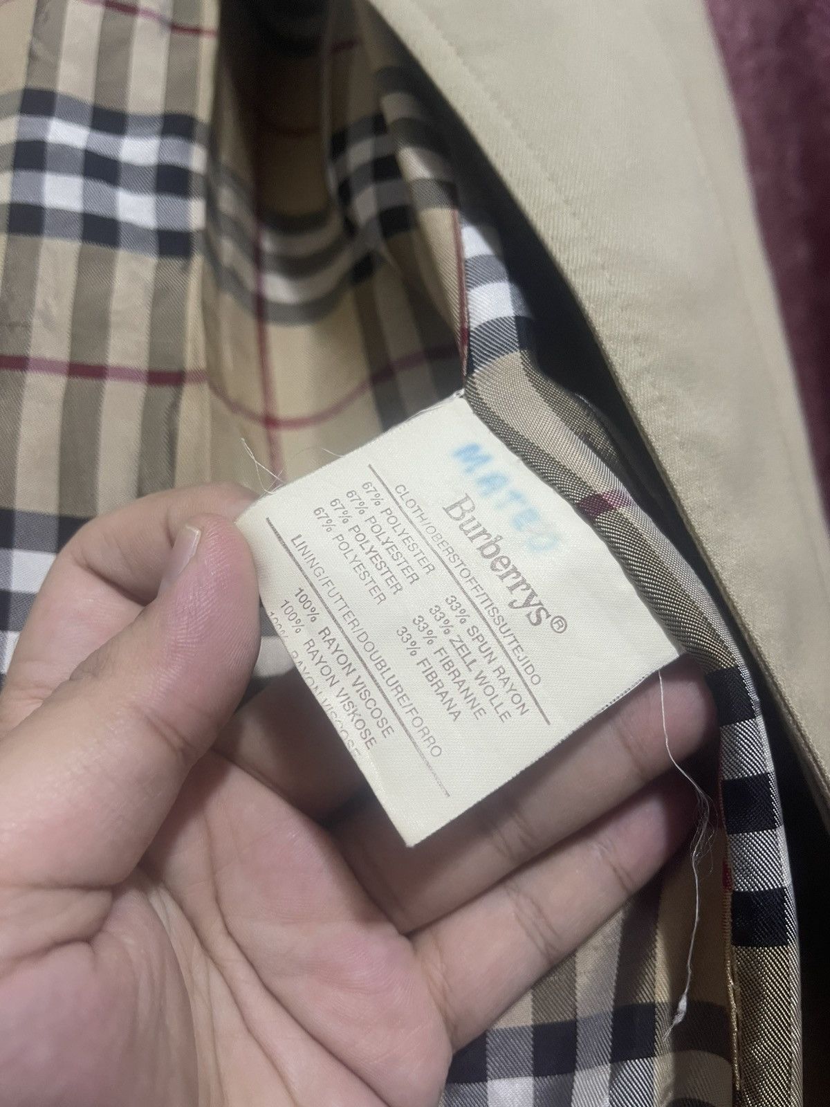 Burberry × Burberry Prorsum × Vintage VINTAGE BURBERRYS TRENCH COAT NOVA CHECK BEIGE Size US XL / EU 56 / 4 - 12 Thumbnail