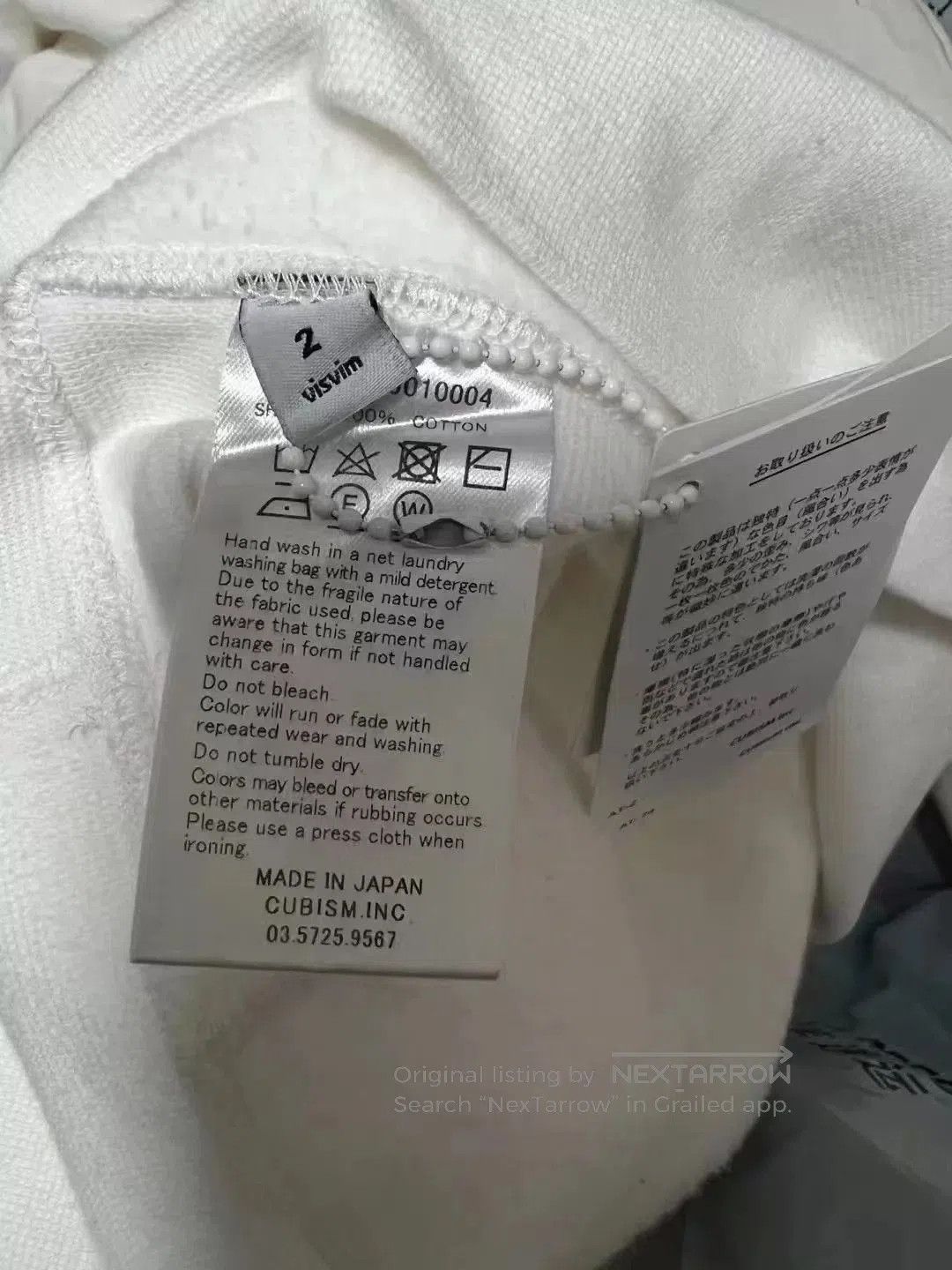Visvim White Hoodie with Yellow Lightning Bolt and FREE Print. Size US M / EU 48-50 / 2 - 3 Thumbnail