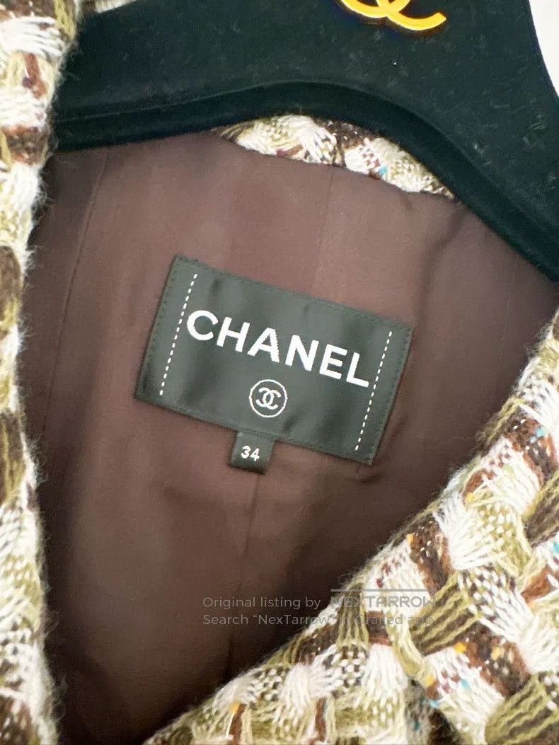 Chanel Chanel 23A Dakar Series Colourful Tweed Coat Size XXS / US 00 / IT 34 - 7 Thumbnail