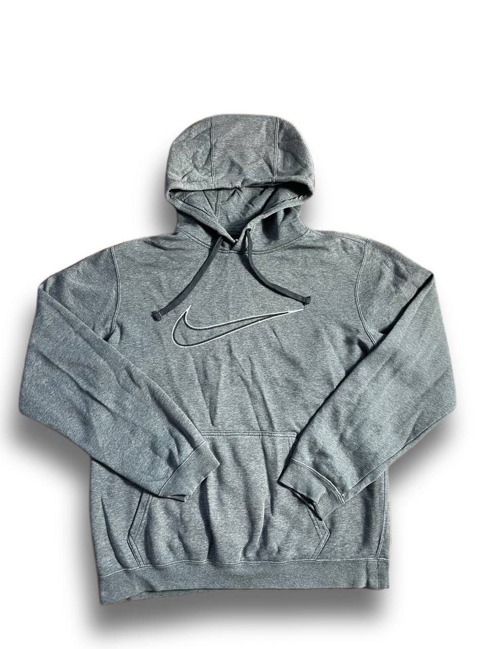 Nike Trashed Vintage Y2K Nike Big Swoosh Hoodie | Grailed