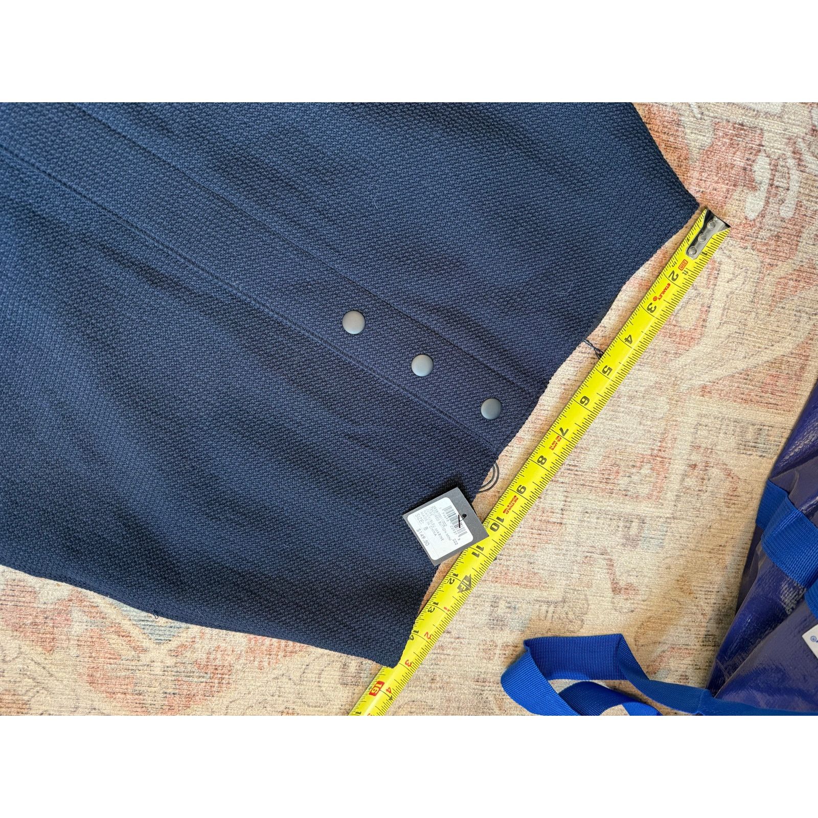 Club Monaco Club Monaco NWT Navy Blue Button Mini Skirt Sz 8, MP $150 Size 30" / US 8 / IT 44 - 3 Thumbnail