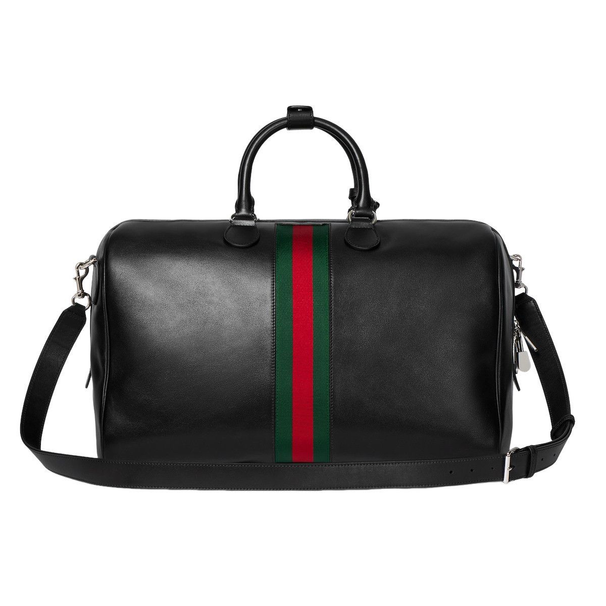 Gucci GUCCI Web Medium $3850 Black Duffle Bag New & Authentic Size ONE SIZE - 1 Thumbnail