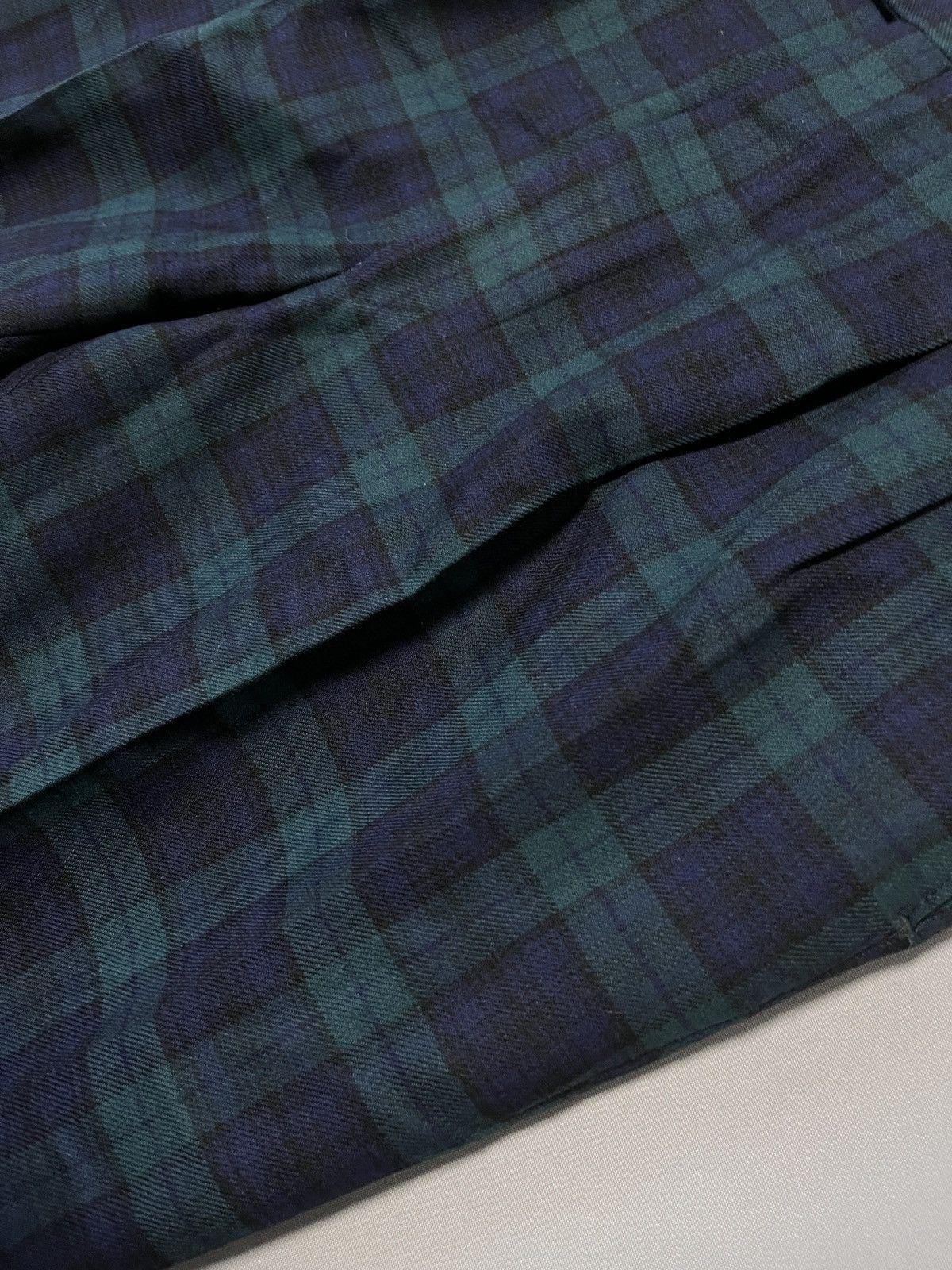 DAKS Daks London Signature Wool Black Watch Tartan Wide Pants Size US 36 / EU 52 - 9 Thumbnail
