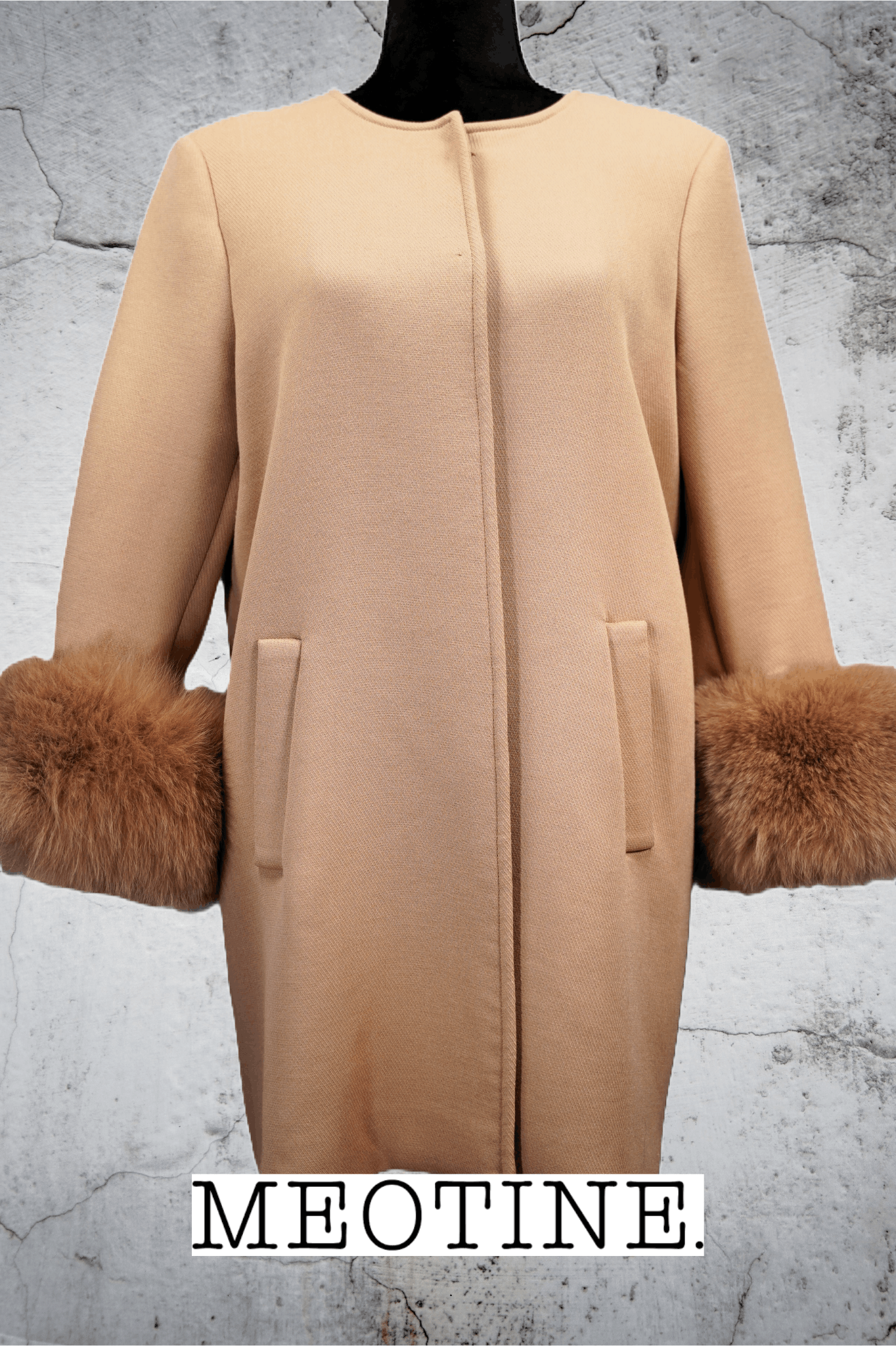 Other Meotine Jacket Coat Trench x Fox Fur Size S / US 4 / IT 40 - 1 Thumbnail
