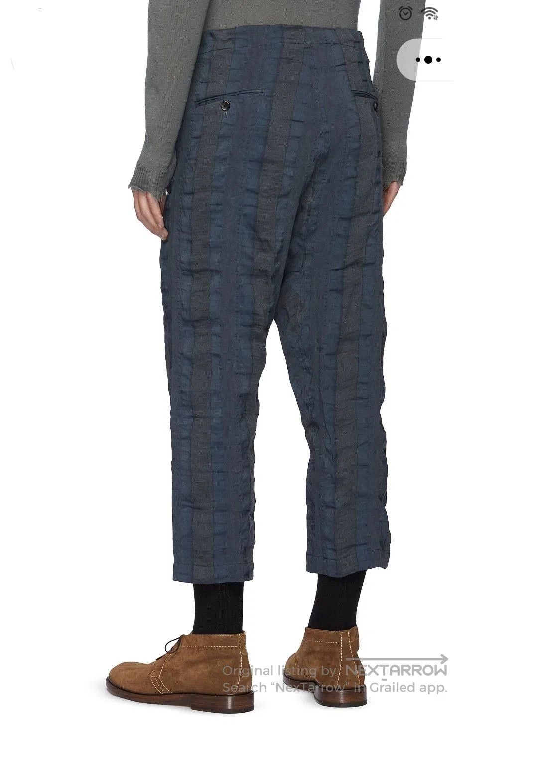 Uma Wang Uma Wang Textured Pants for Men and Women. Size 22" - 3 Thumbnail