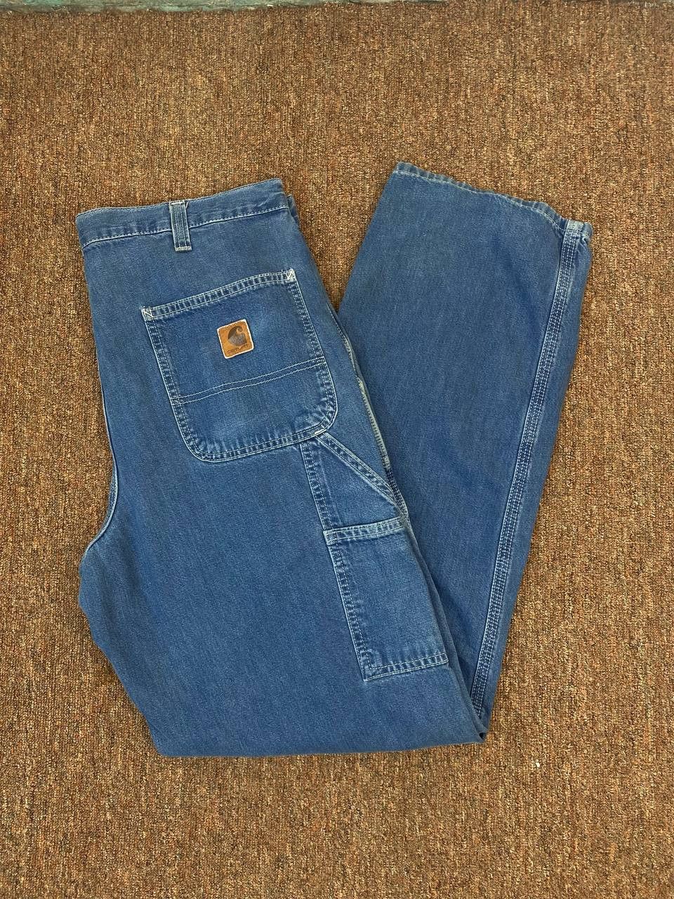 Carhartt carhartt carpenter baggy denim distressed Size US 36 / EU 52 - 2 Thumbnail