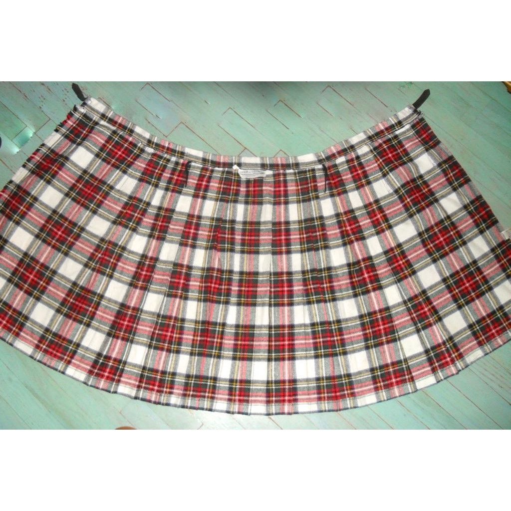 Vintage VINTAGE PLAID KILT SKIRT FROM IRELAND Size 26" / US 2 / IT 38 - 3 Thumbnail