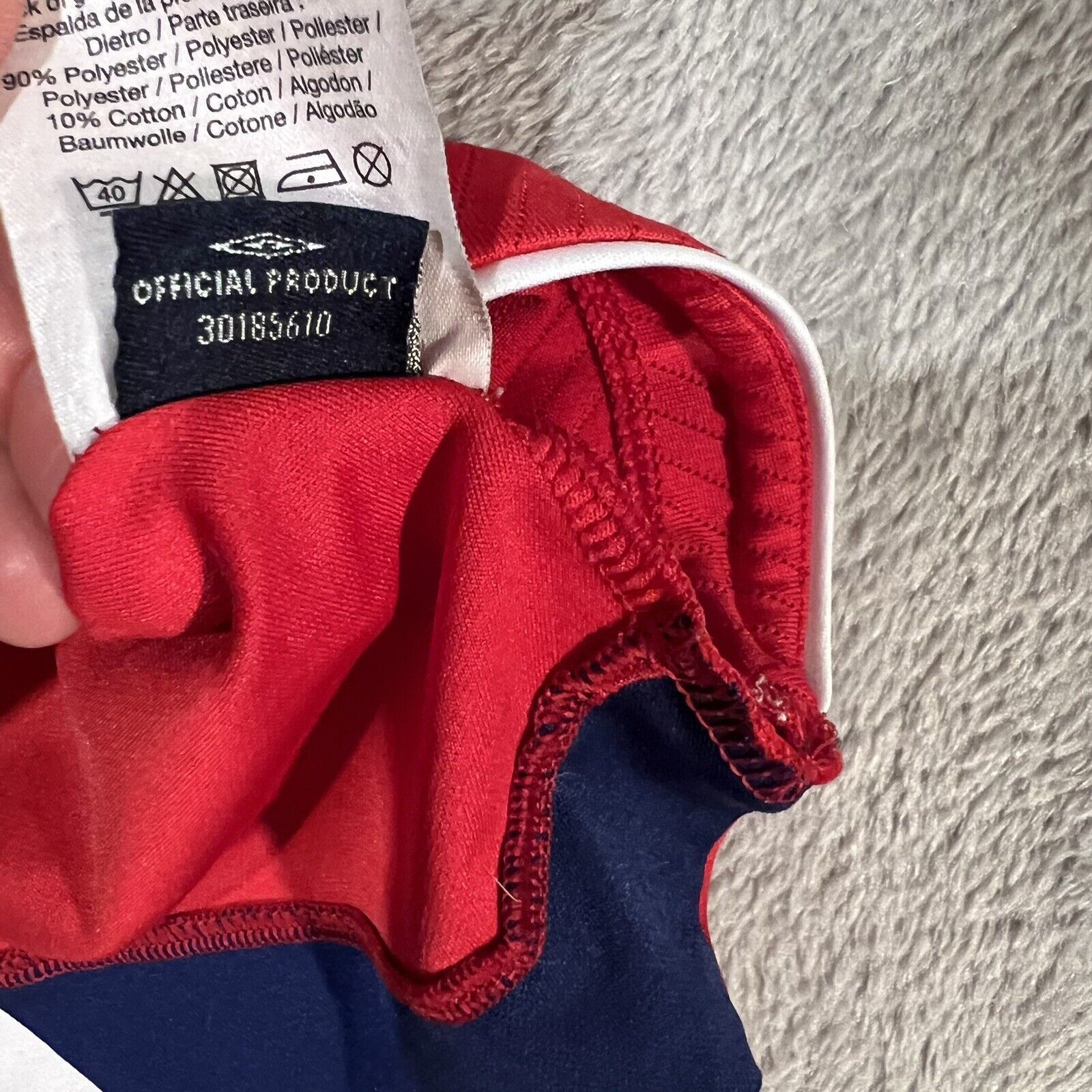 Umbro England Soccer Jersey Men's Large Red 2009 Umbro National Size US L / EU 52-54 / 3 - 8 Thumbnail