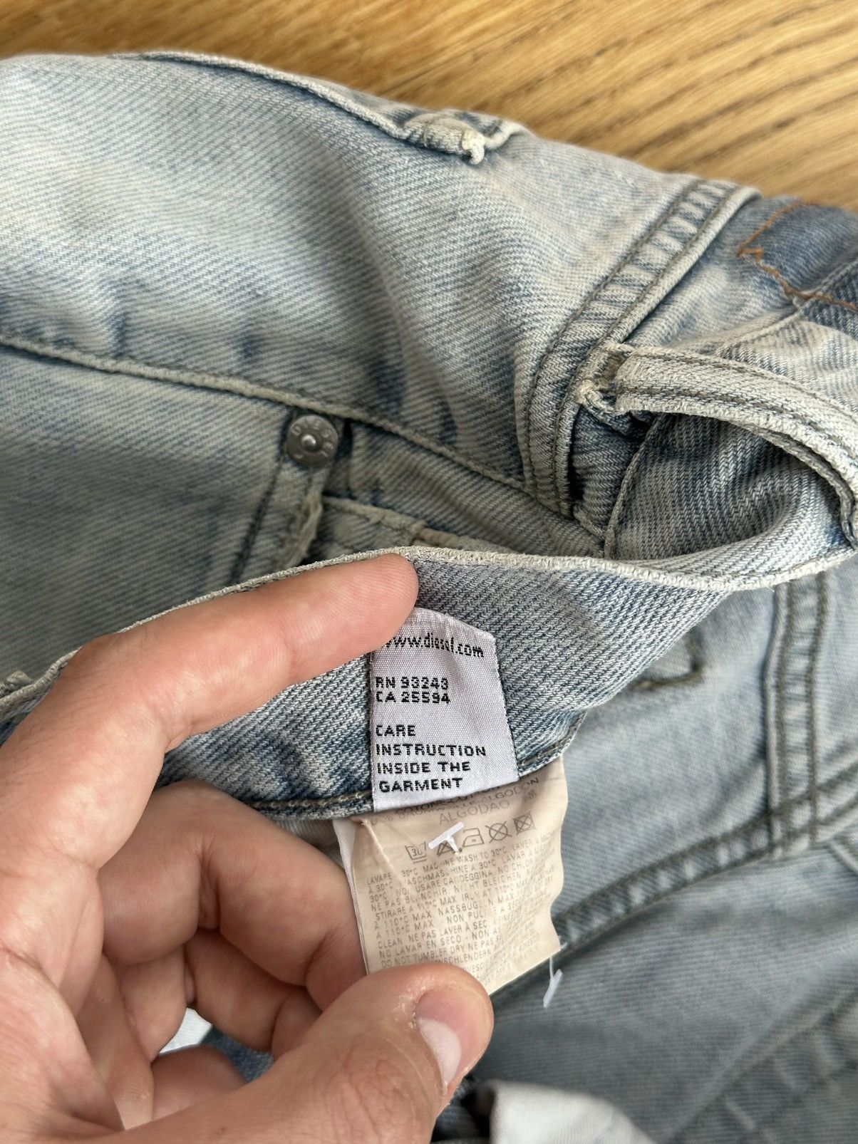 Diesel Vintage Baggy Diesel Washed Light Denim Made in Italy Size US 34 / EU 50 - 12 Thumbnail