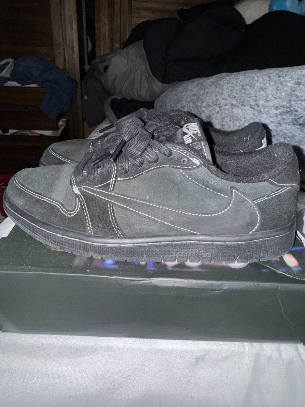 Nike × Travis Scott Travis Scott Black Phantom 1s Size US 7.5 / EU 40-41 - 3 Thumbnail