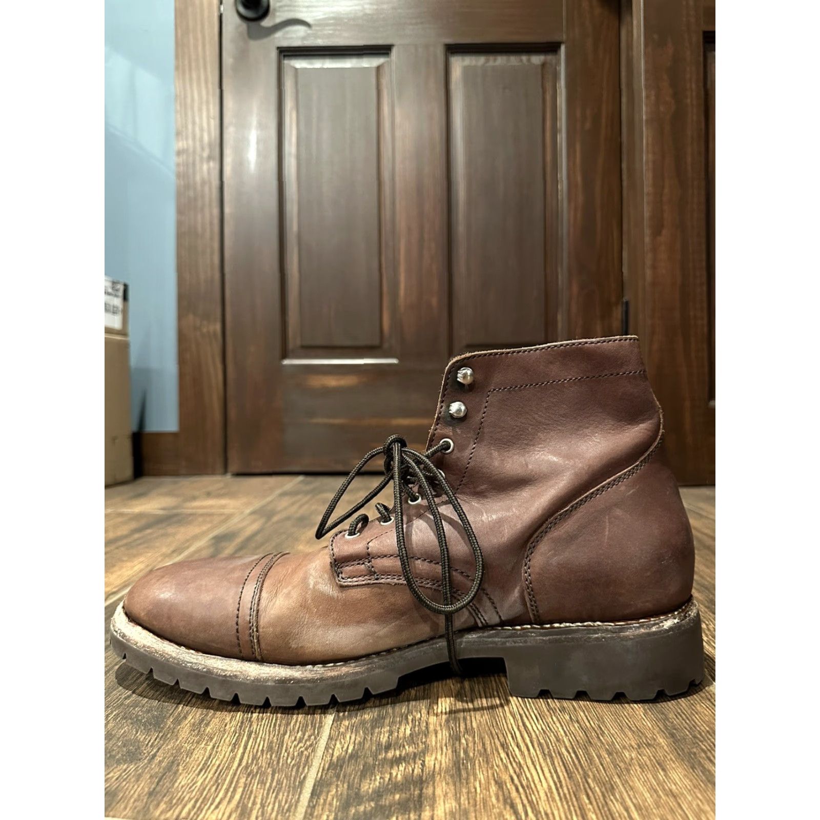 Thursday Boot Company VINTAGE? Thursday Boots Mens Boot 13 Leather Brown Lace Up Leather Upper US 13 Solid Shoes? Size US 13 / EU 46 - 6 Thumbnail
