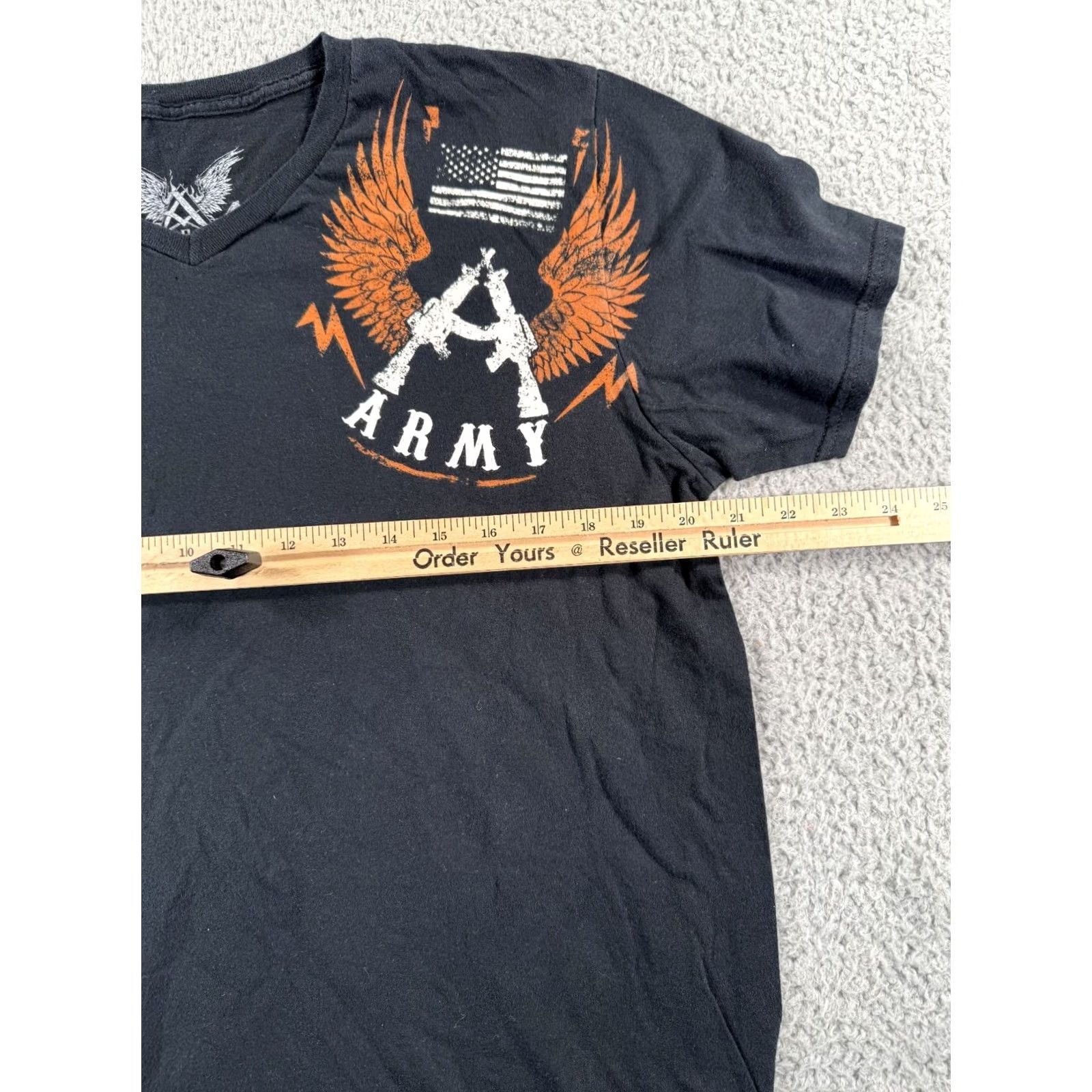 Affliction Apprime American Soldier Army Flag Shirt Mens Large Affliction Style Size US L / EU 52-54 / 3 - 7 Thumbnail
