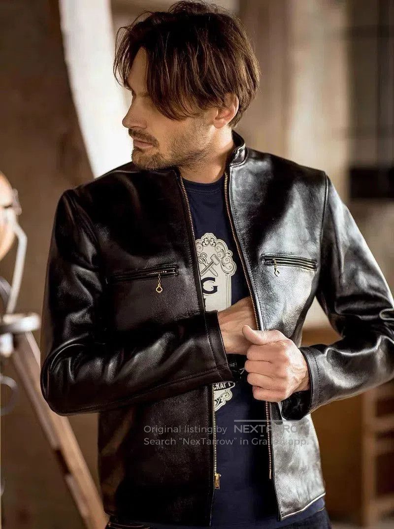 DOUBLE HELIX Double Helix Single Legend Black Leather Jacket. Size US S / EU 44-46 / 1 - 3 Thumbnail