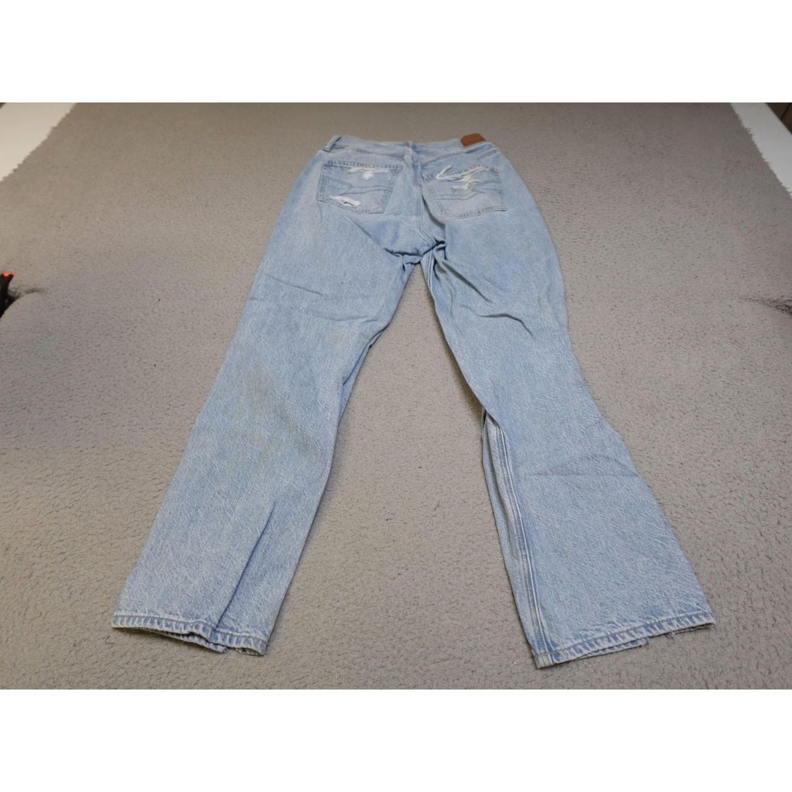 American Eagle Outfitters VINTAGE American Eagle Jeans Womens 8 Blue Highest Rise 90s Boyfriend Distressed Denim Size 30" / US 8 / IT 44 - 5 Thumbnail