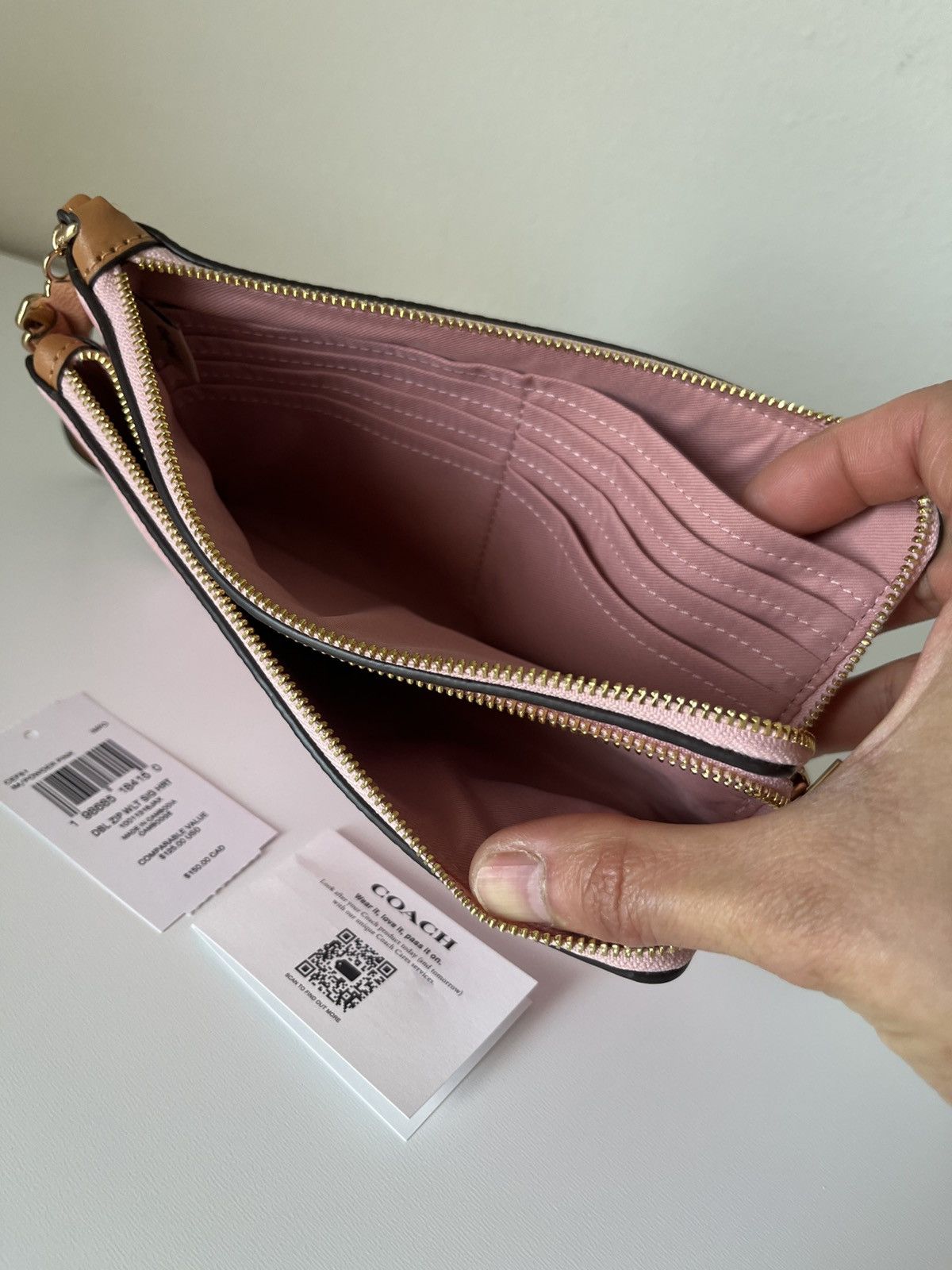 Coach Coach large double zip wristlet Size ONE SIZE - 7 Thumbnail