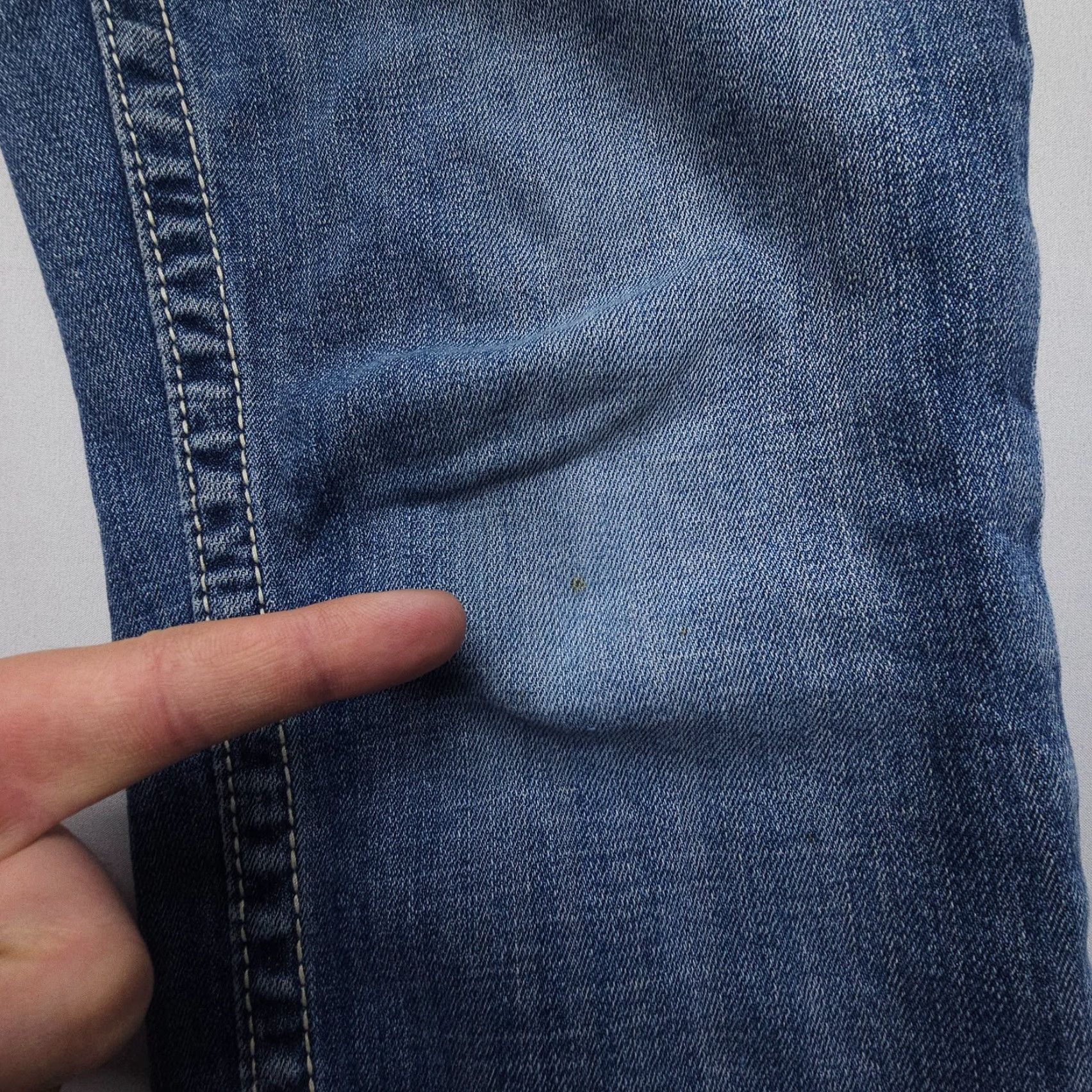 Vintage VIGOSS Chelsea Capri Heritage Fit Size 8 Denim Jeans Women Low 5-Pocket Pockets Blue Embroidered Rhinestone Size ONE SIZE - 7 Thumbnail
