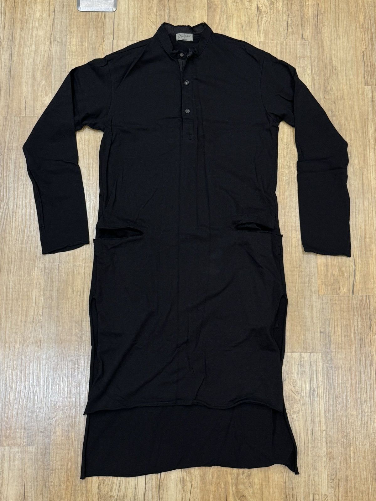 image of Yohji Yamamoto 15Aw Long Top in Black, Men's (Size Large)