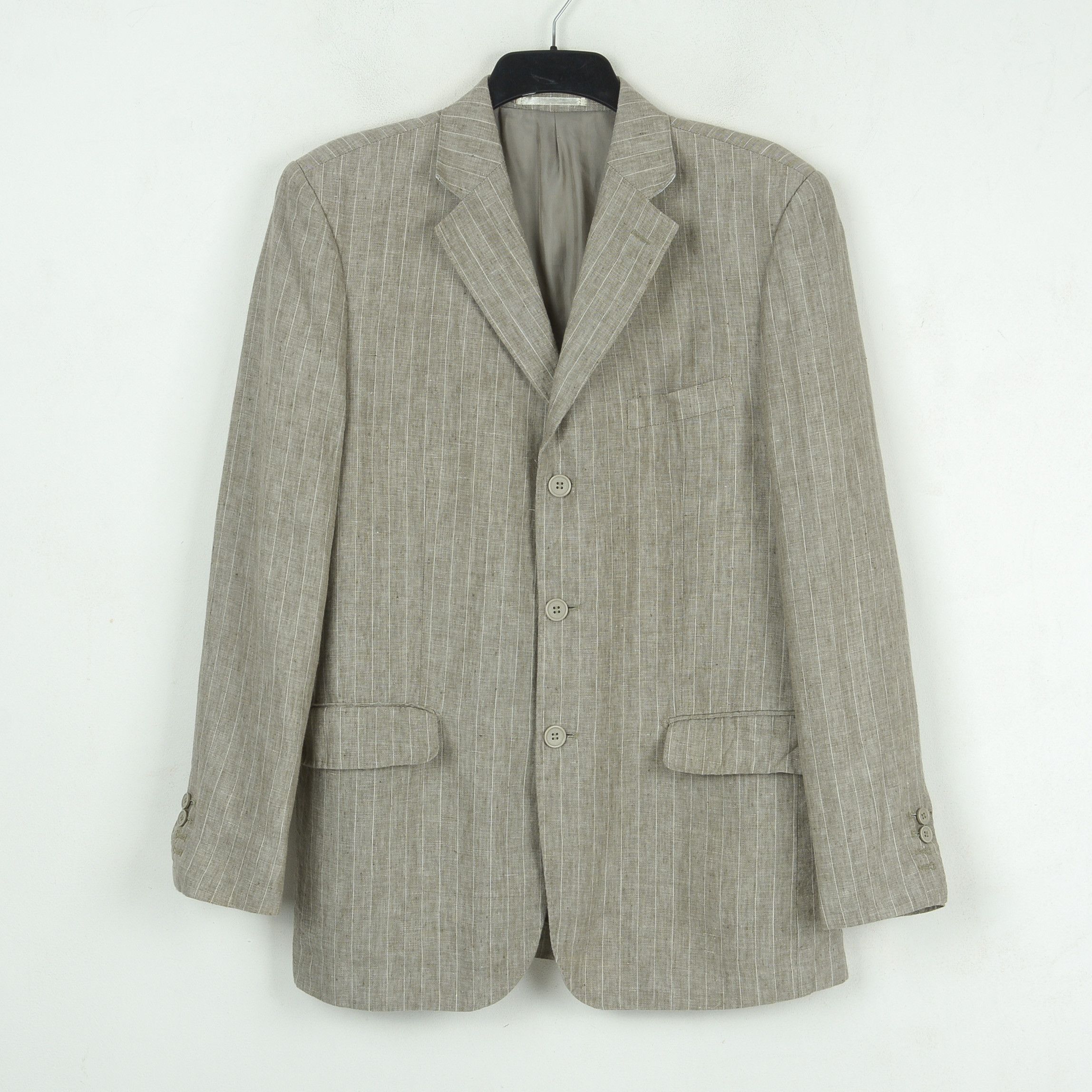Other W20 SARTORIE RIUNITE Men Linen striped Coat Blazer Jacket Size 42R - 1 Thumbnail