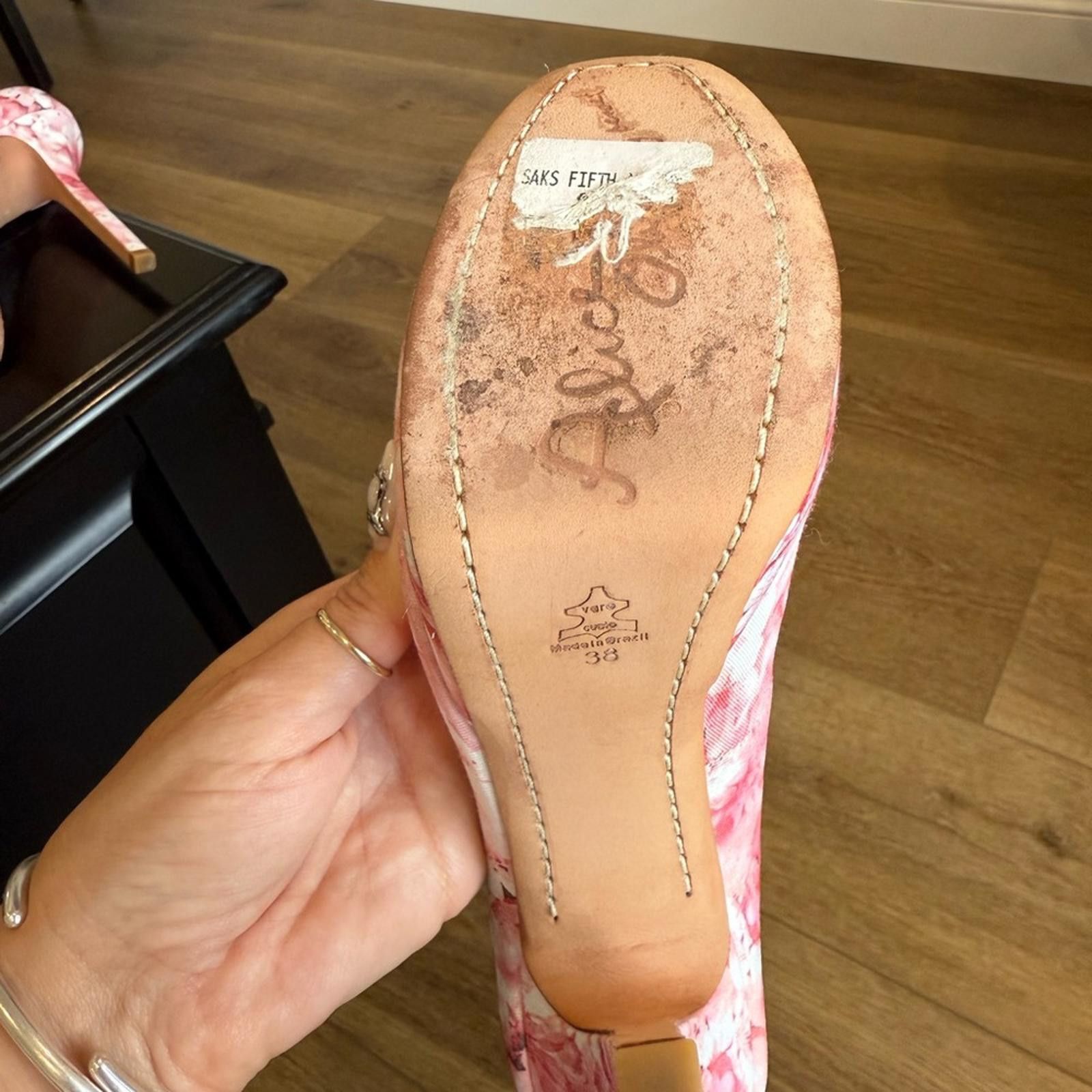 Other Alice + Olivia Pink Floral Heels Size US 8 / IT 38 - 3 Thumbnail