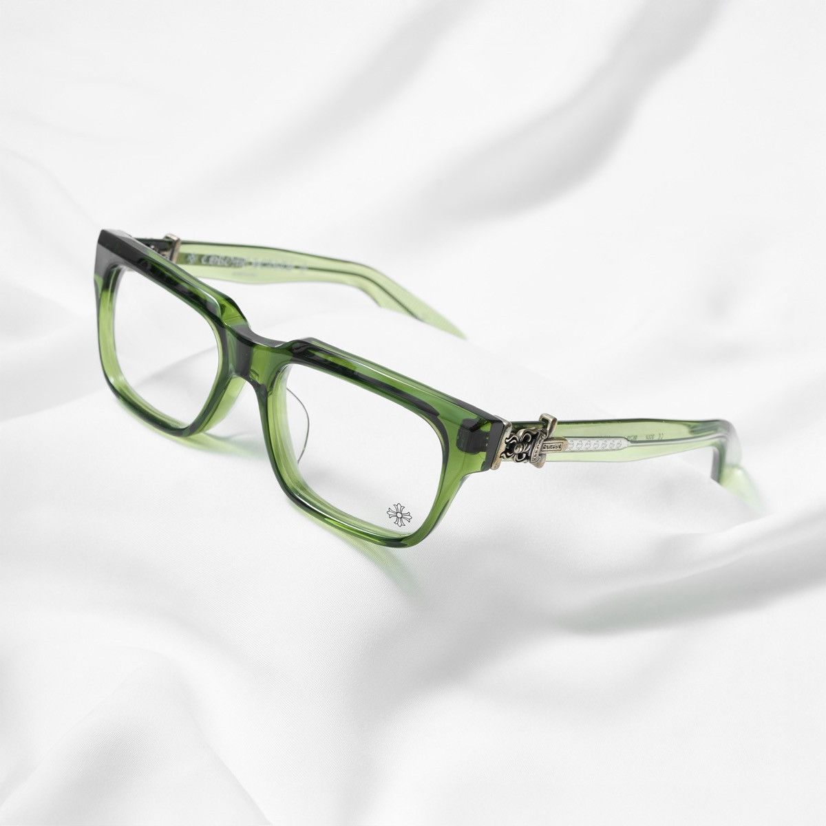 Chrome Hearts CHROME HEARTS VAGILLIONAIRE I DARK OLIVE GLASSES Size ONE SIZE - 1 Thumbnail