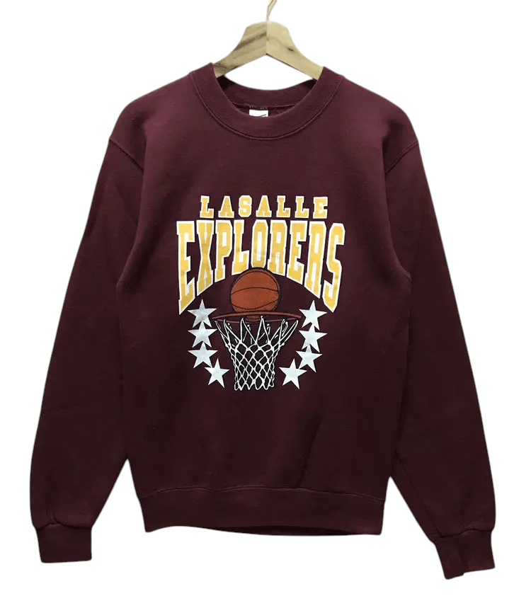 Soffe Vintage 80’s Soffe Lasalle Explorers Basketball Sweatshirts Size US M / EU 48-50 / 2 - 1 Thumbnail