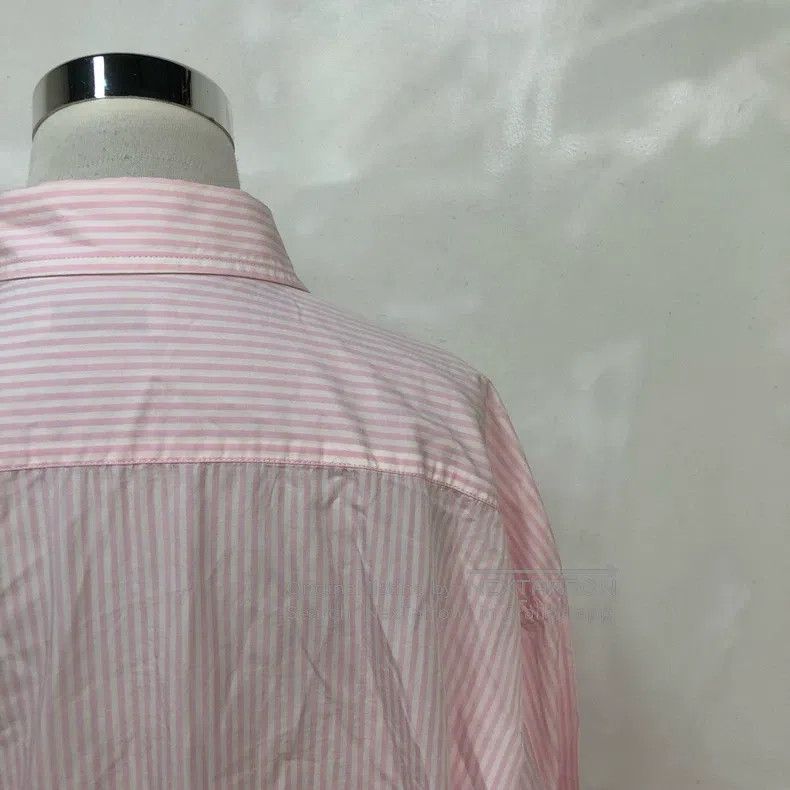 Balenciaga Balenciaga Pocket Embroidered Logo Striped Shirt Size XS / US 0-2 / IT 36-38 - 7 Thumbnail