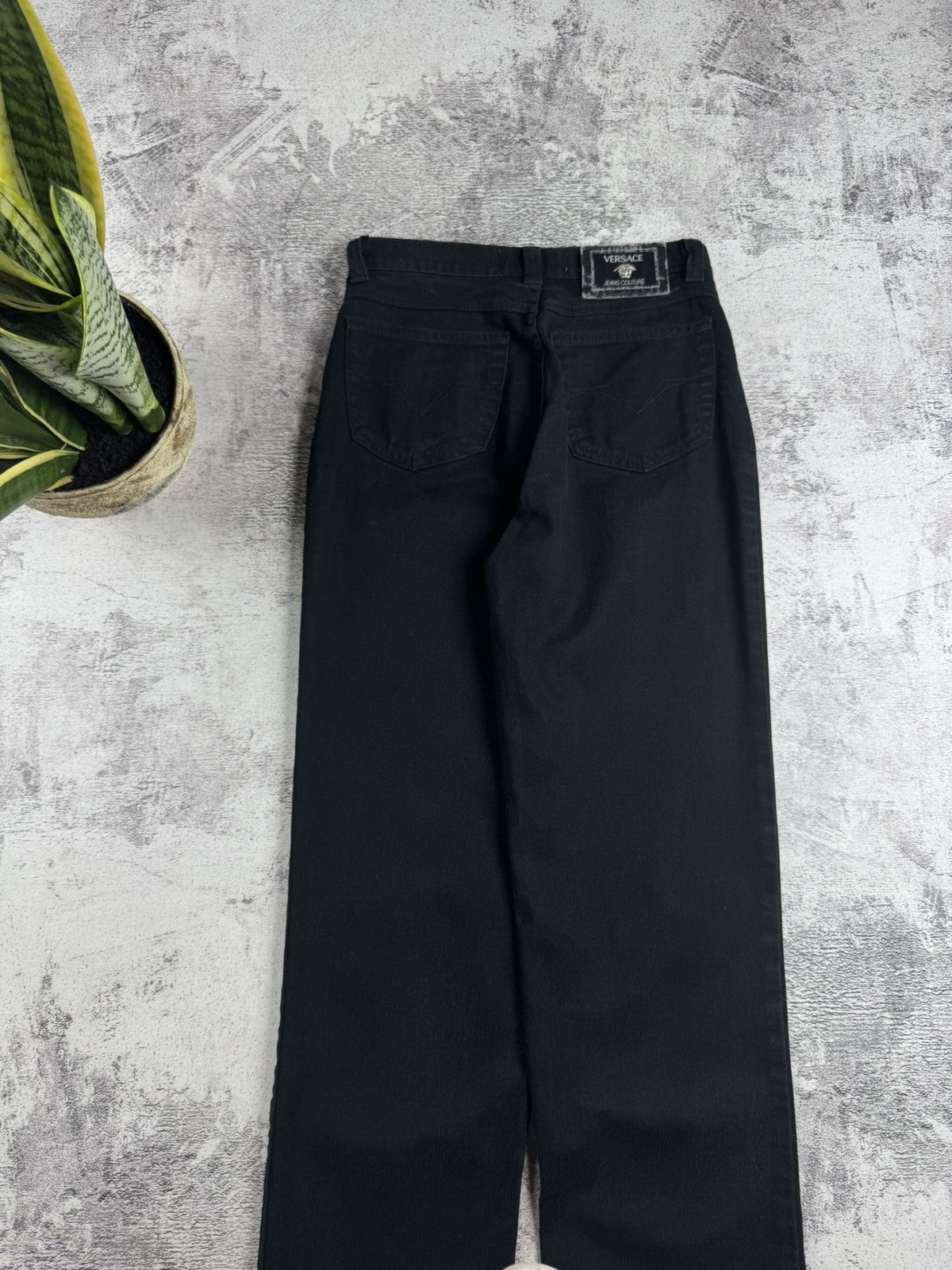 Versace Jeans Couture Versace Couture W27 Size 41 Women’s Straight Black Vintage Denim Jeans Trousers Size 27" / US 4 / IT 40 - 5 Thumbnail