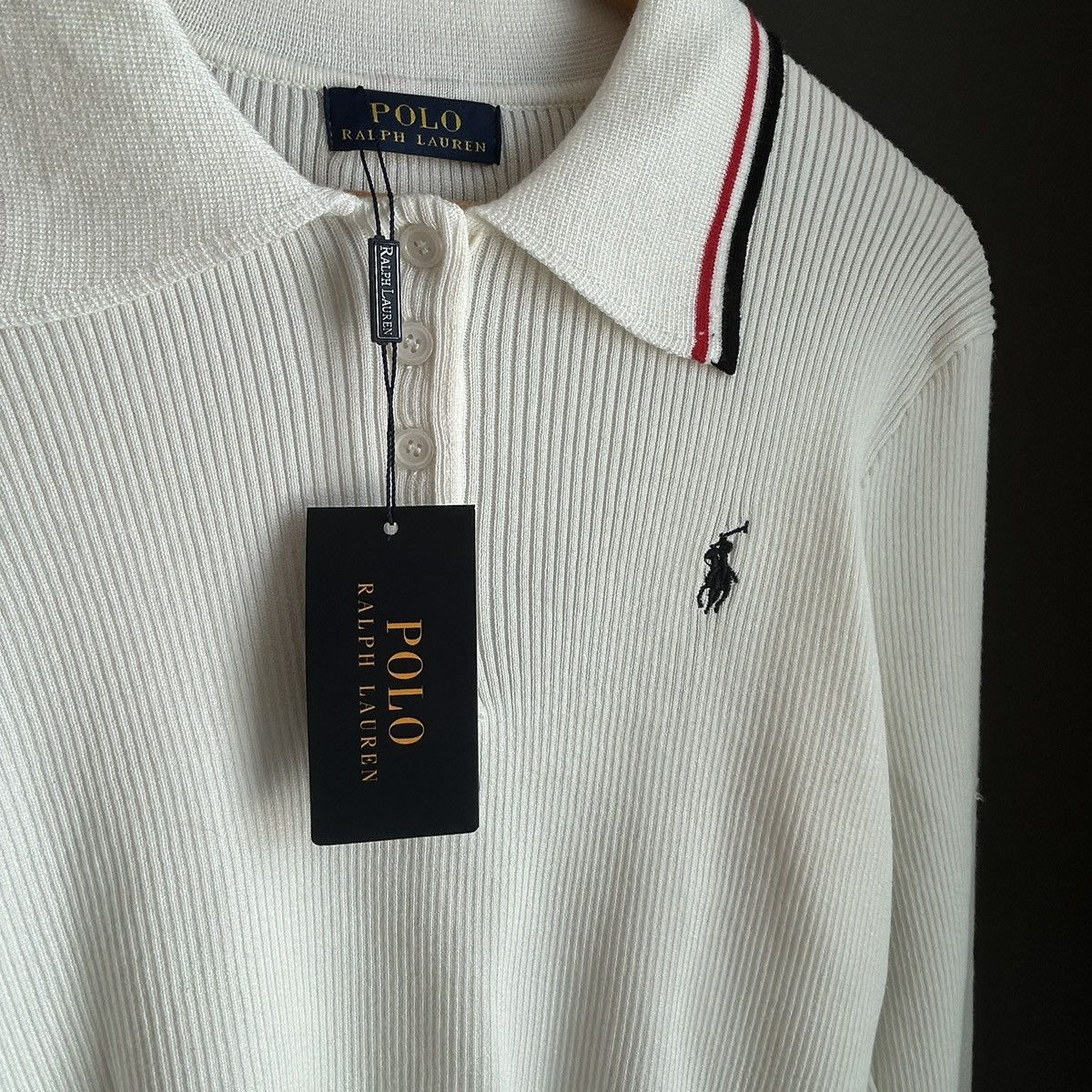 Polo Ralph Lauren NEW Polo Ralph Lauren Collar White Top Size S / US 4 / IT 40 - 5 Thumbnail