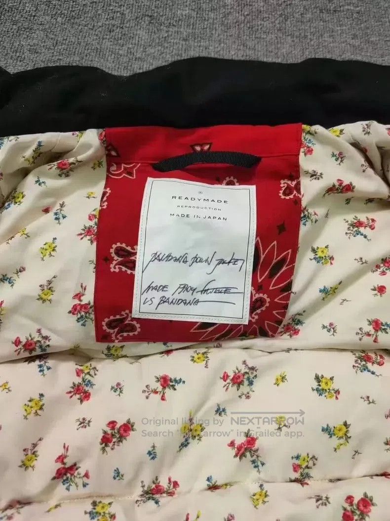 READYMADE Ready Made Red Camellia Flower Down Jacket Size US XS / EU 42 / 0 - 4 Thumbnail