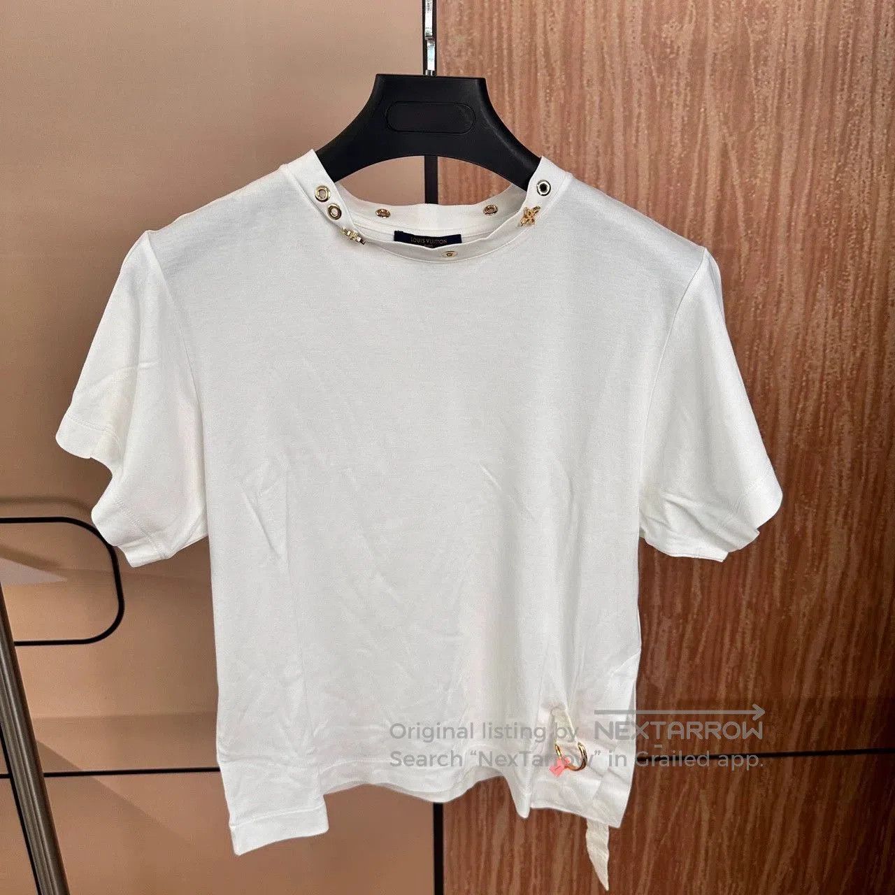 Louis Vuitton Louis Vuitton Short Sleeve White Logo Top. Size M / US 6-8 / IT 42-44 - 1 Thumbnail