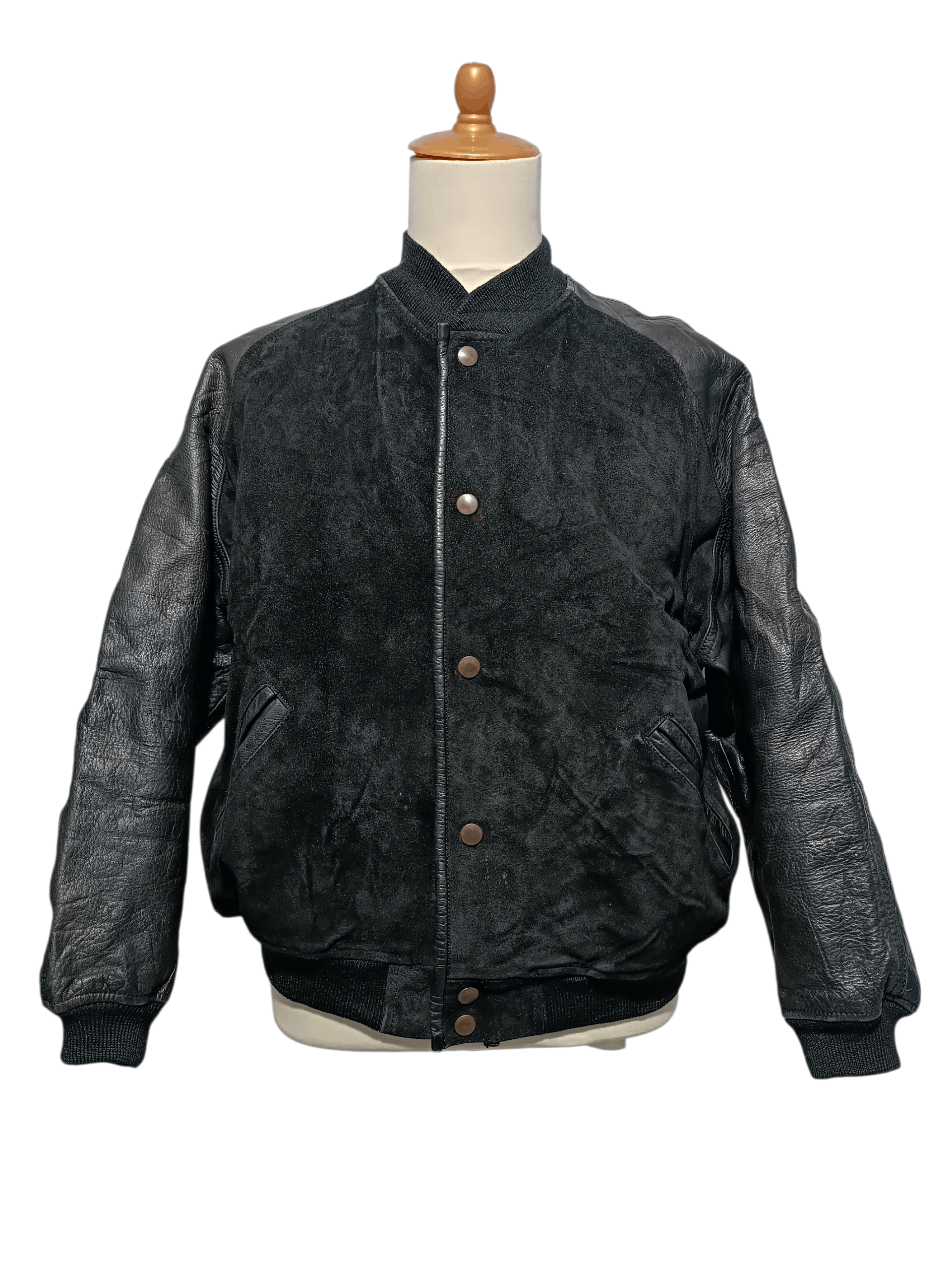 Japanese Brand Vintage Varsity Leather Jacket Made In Japan 🇯🇵 Size US M / EU 48-50 / 2 - 1 Thumbnail