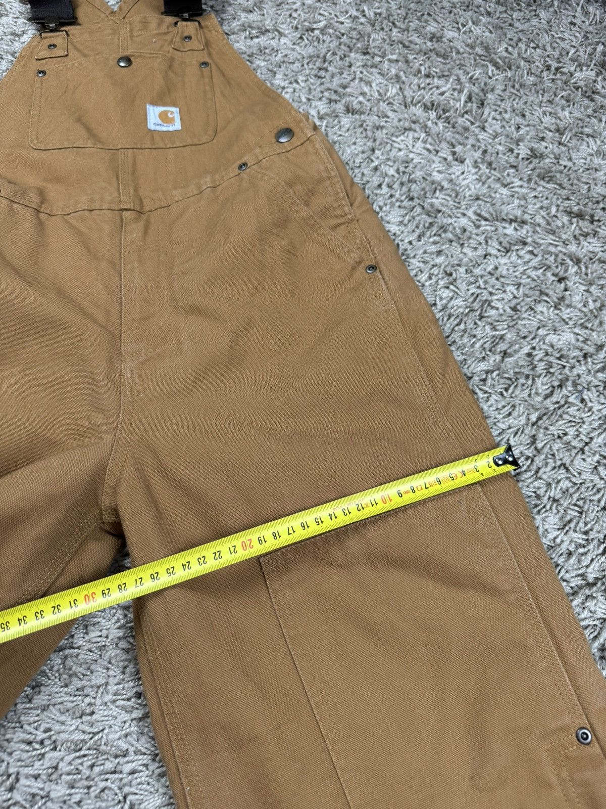 Carhartt × Vintage Vintage overall jeans Carhartt original casual skate item Size US 26 / EU 42 - 8 Thumbnail