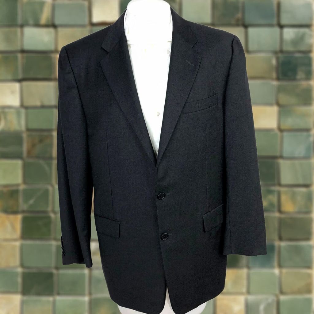 Vintage Hickey Freeman Gray Blazer Sport Jacket 42R Loro Piana Super 120's Tasmanian Men Size 42R - 1 Thumbnail