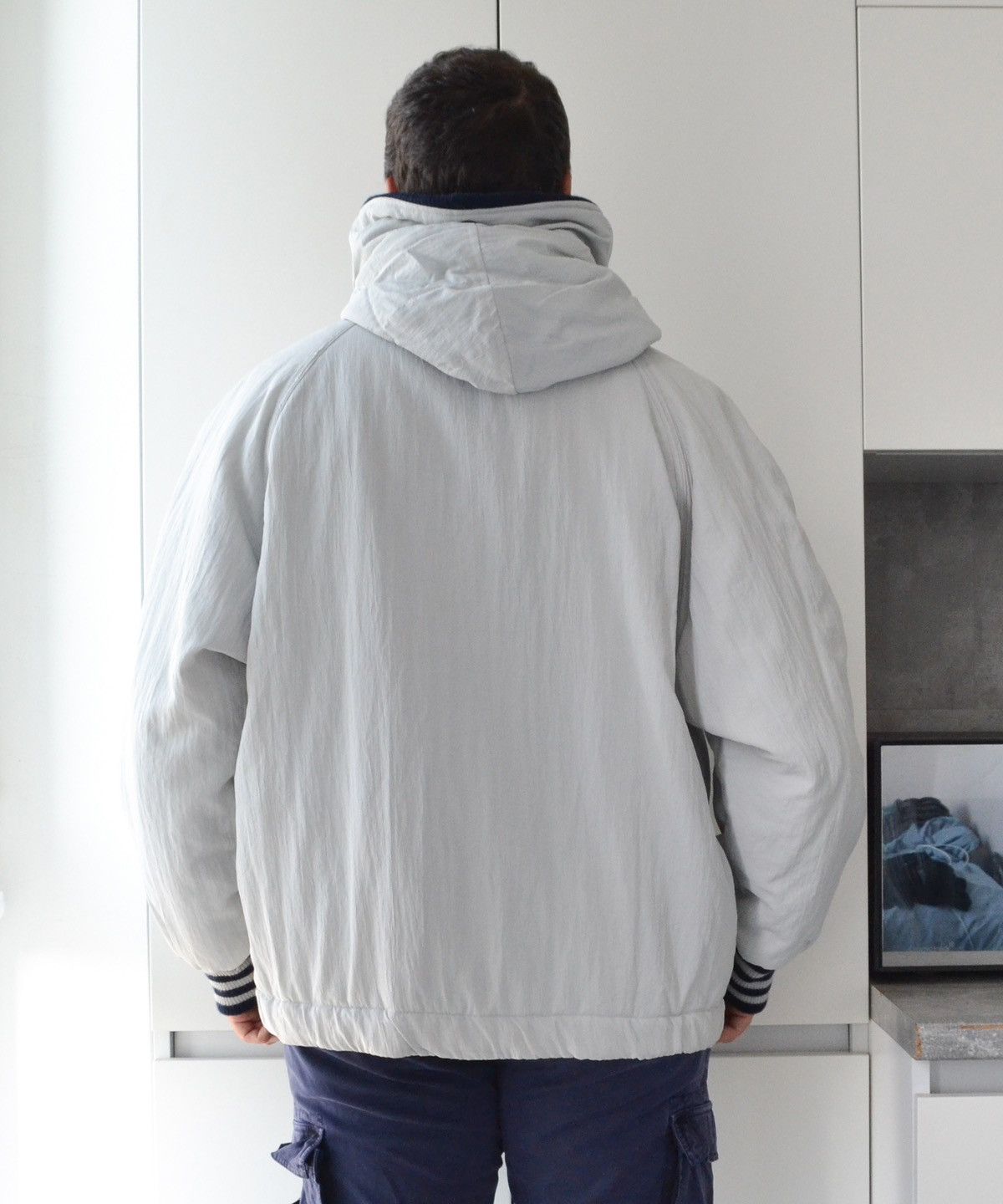 Emporio Armani Emporio Armani Bomber Jacket Aviator Vintage White 90s Size US L / EU 52-54 / 3 - 5 Thumbnail