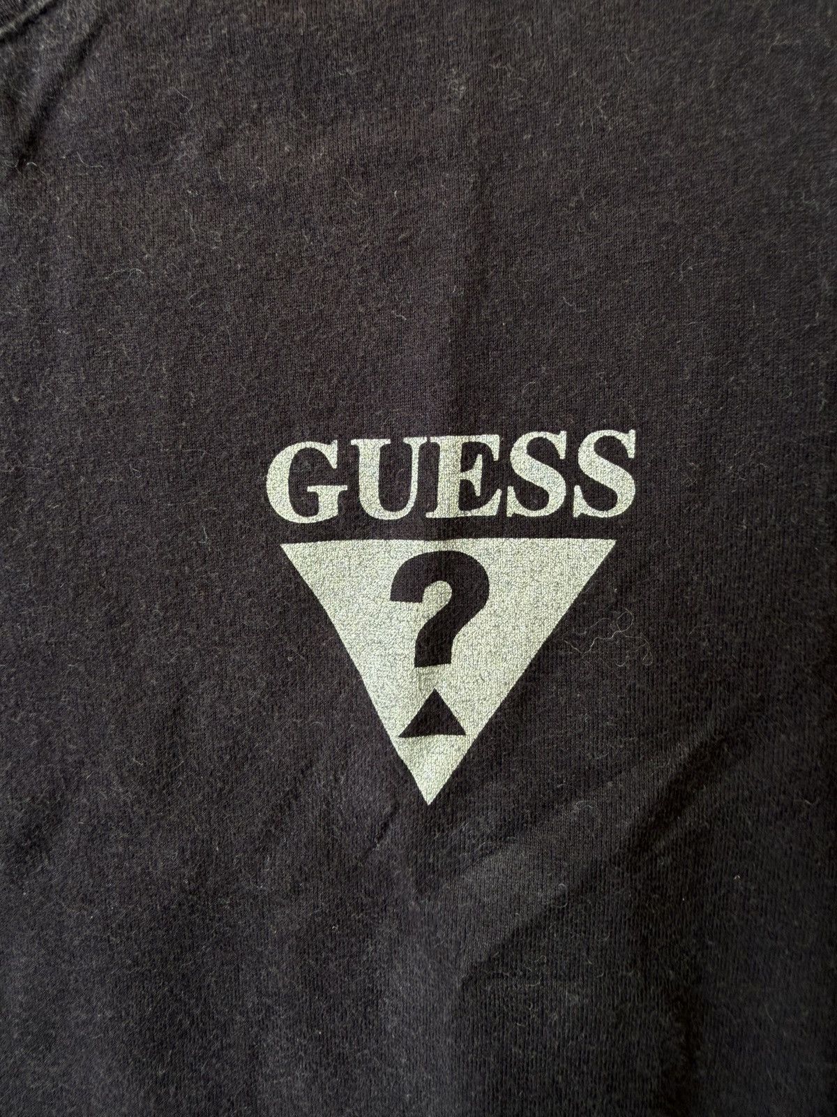 Guess Guess Triangle Black Long Sleeve V-Neck Shirt Size S Size S / US 4 / IT 40 - 4 Thumbnail