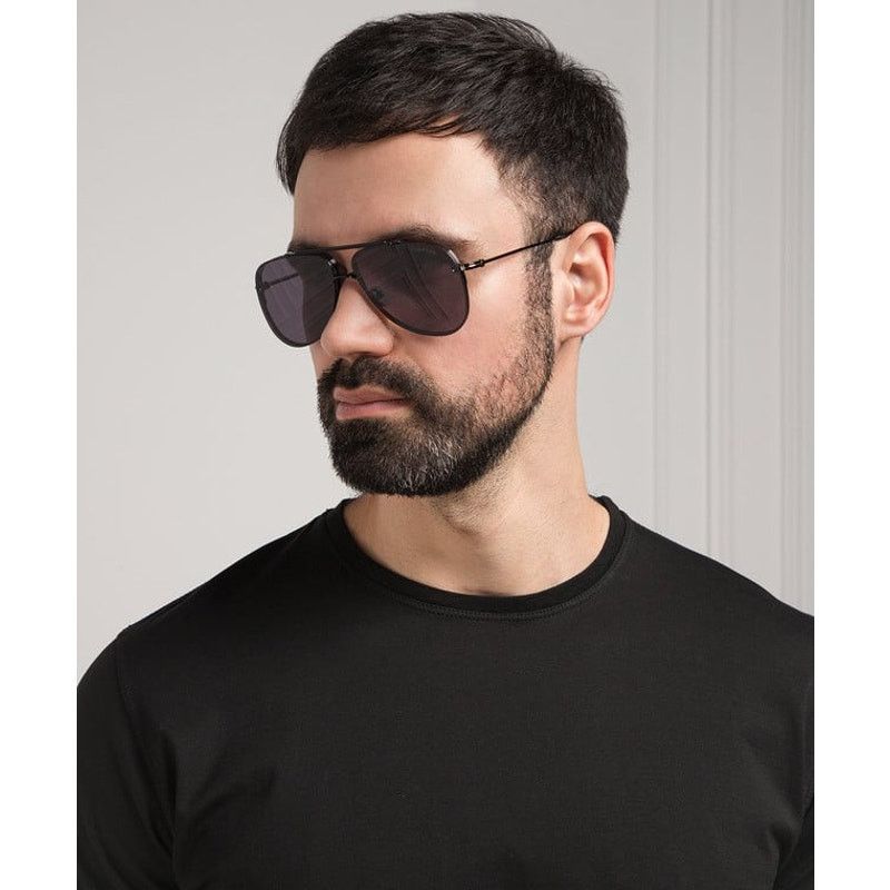Tom Ford TOM FORD Sunglasses FT1071 01A Leon Shiny Black/Smoke Grey Size ONE SIZE - 1 Thumbnail