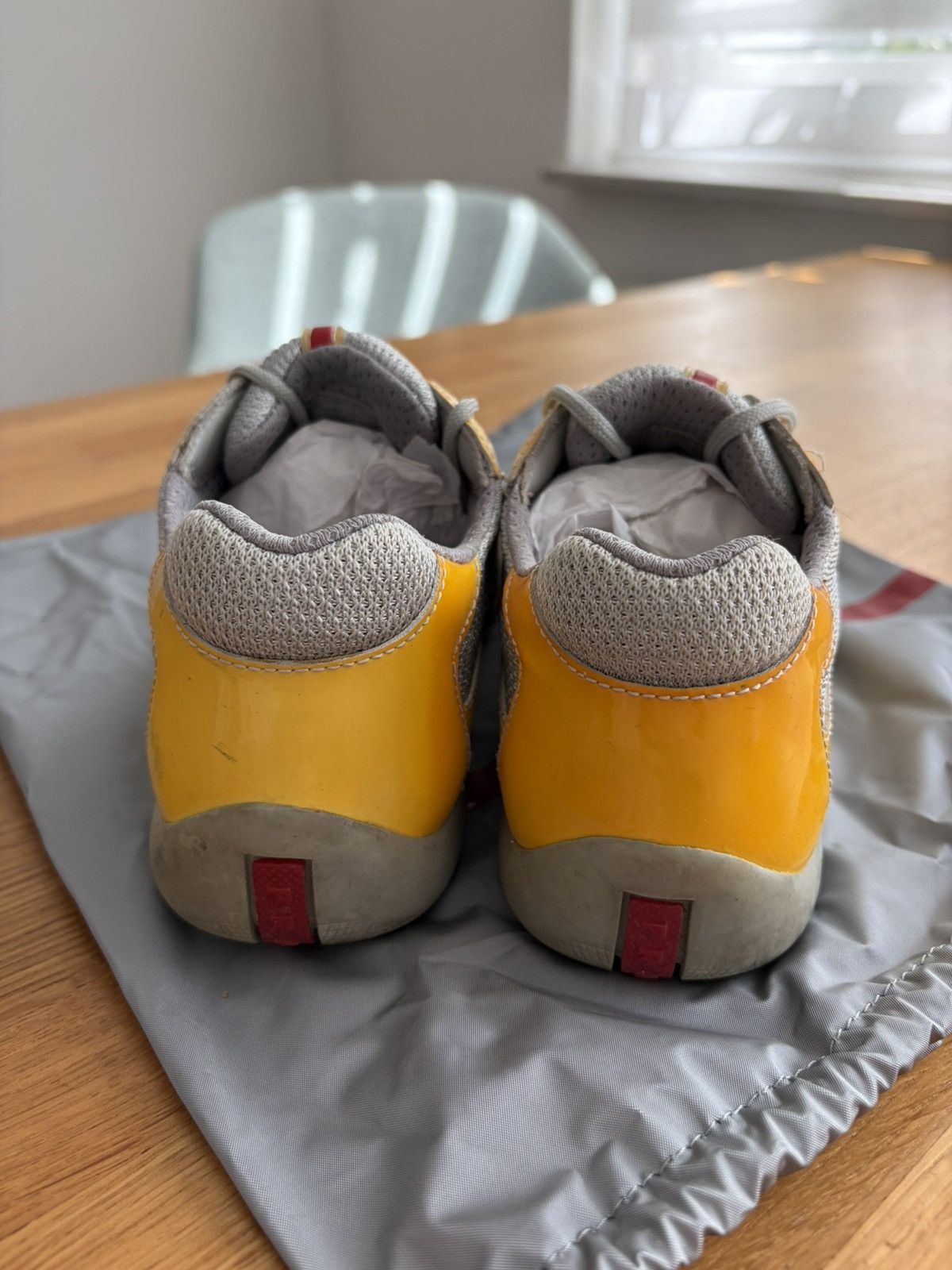 Prada Archival Prada America's Cup yellow sneakers 34 Size US 4 / IT 34 - 11 Thumbnail