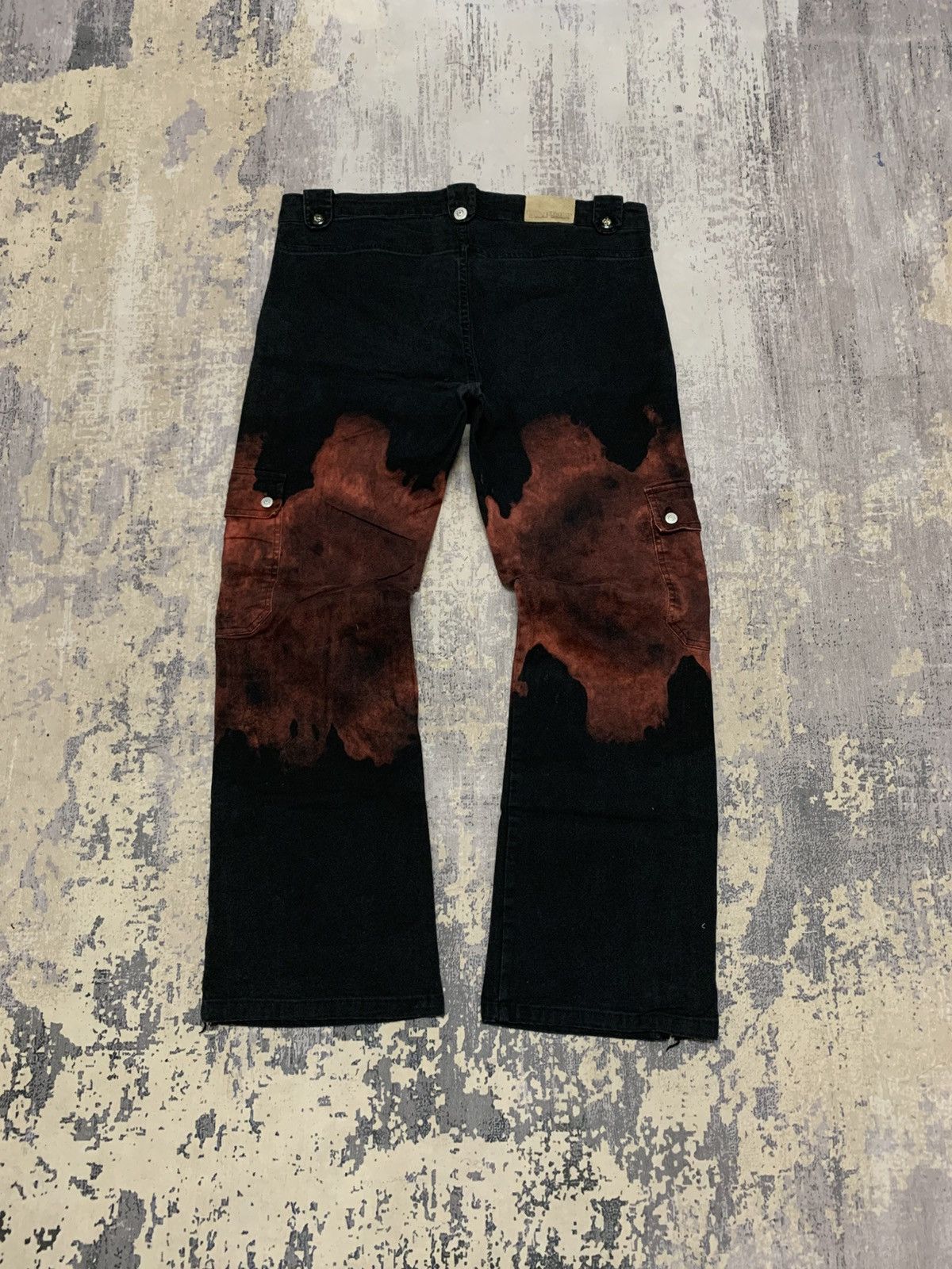 If Six Was Nine Japanese Brand Buffalo Bleach Dye Cropped Cargo Pant 31x28.5 Size US 32 / EU 48 - 6 Thumbnail
