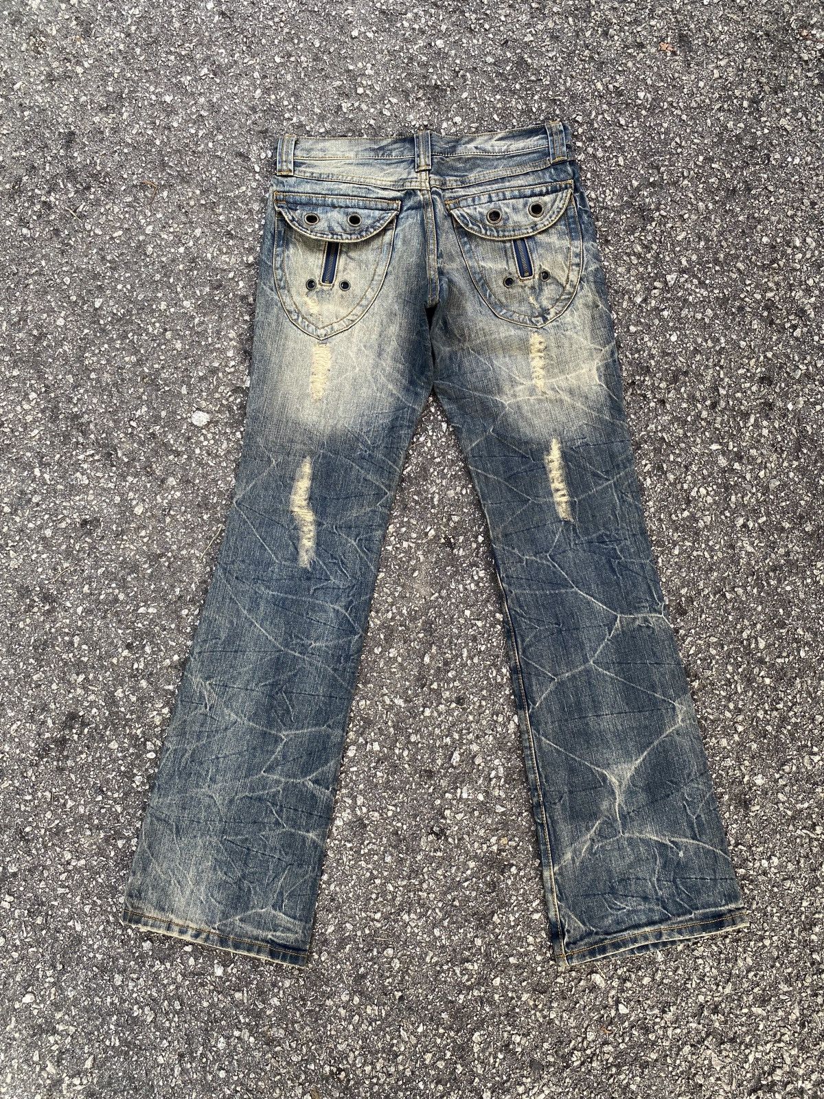 Japanese Brand Japanese Brand Semantics Design Flare Distressed Denim Size US 32 / EU 48 - 2 Thumbnail
