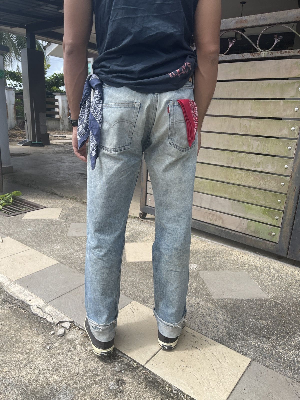 Levi's Vintage 80s🔥Levi’s 501🔥Rindem Hidden Rivets Selvedge Denim Size US 33 - 5 Thumbnail