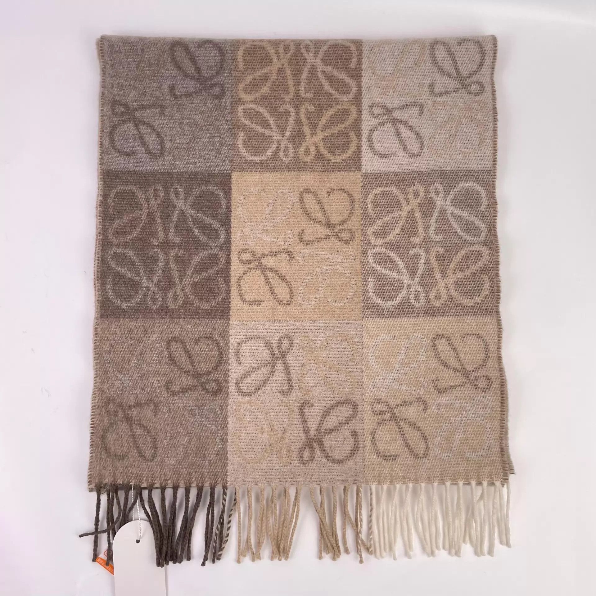 Loewe LOEWE cashmere scarf color blocked 180x40 Size ONE SIZE - 8 Thumbnail