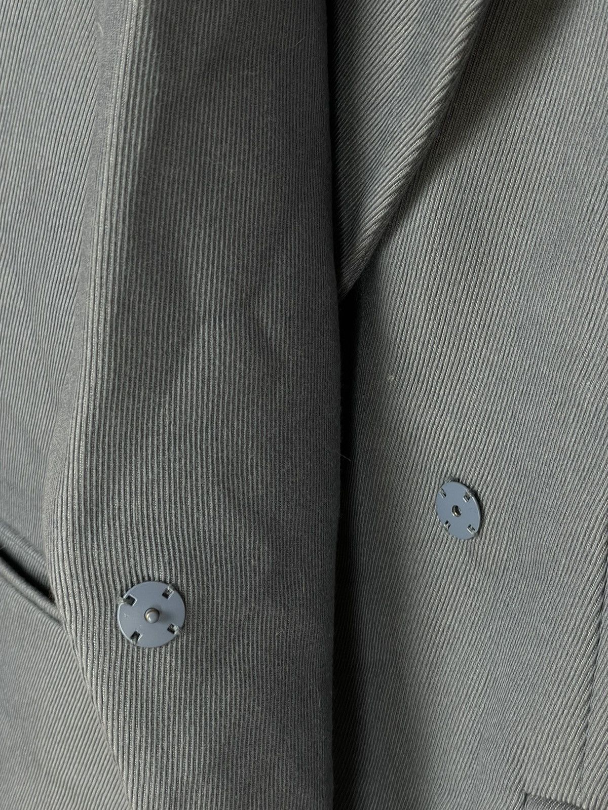 WE11DONE We11done Double Breasted Sky Blue Streetwear Y2K Logo blazer Size 40R - 14 Thumbnail