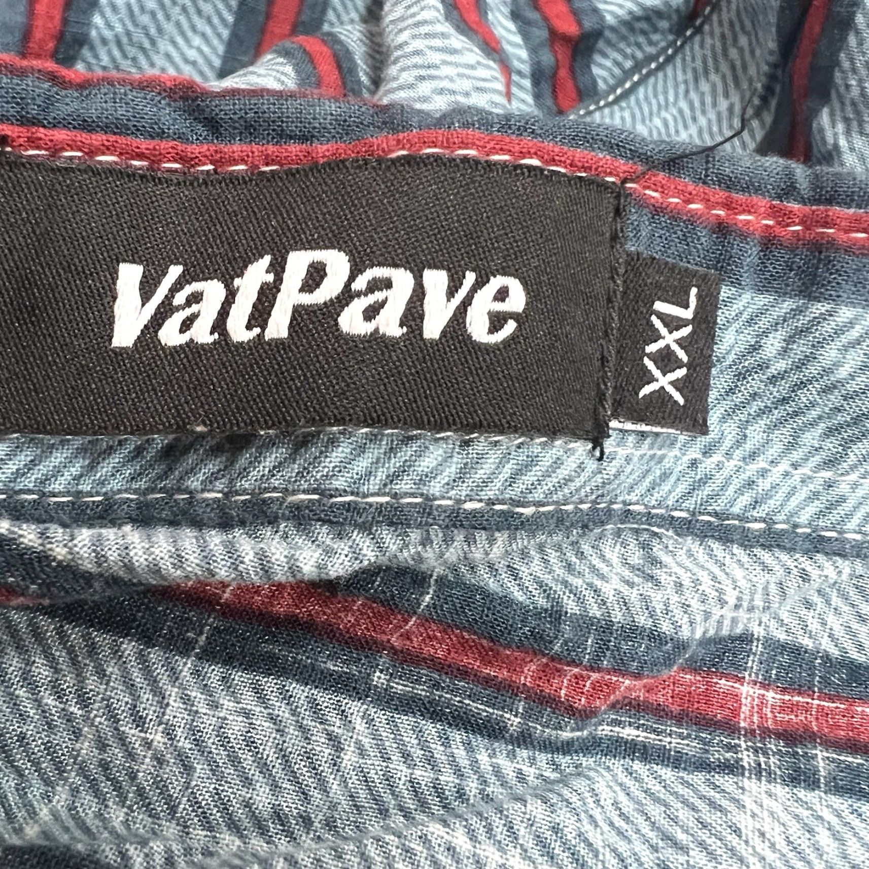 Vintage Vat Pave Striped Button-Up Shirt Mens 2XL Blue Short Sleeve Button-Up Shirt Mens 2XL Blue Striped Casual All Seasons Vintage No N/A Size US XXL / EU 58 / 5 - 5 Thumbnail