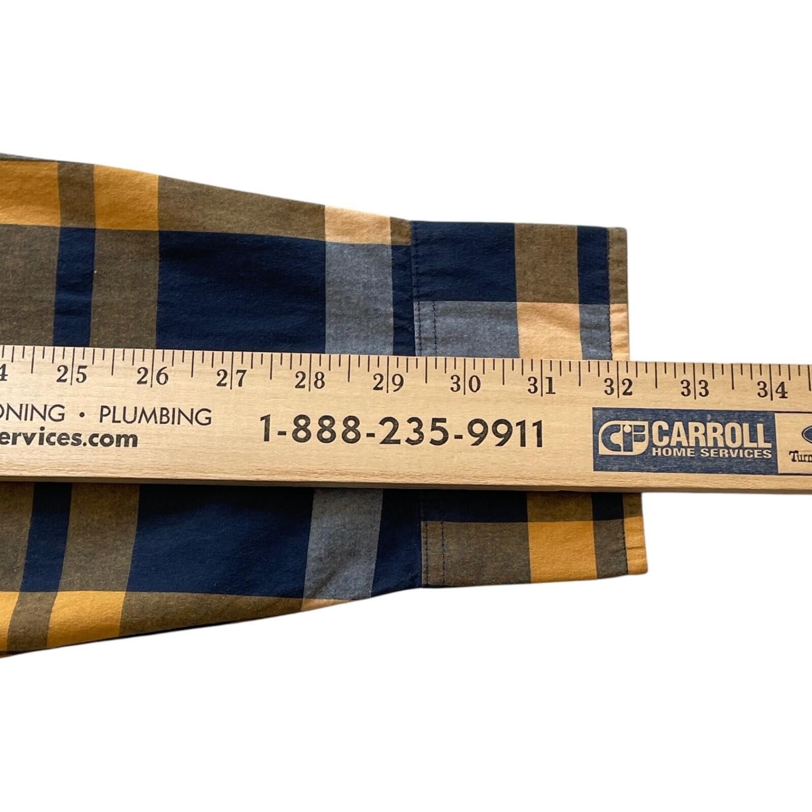 J.Crew J Crew Mens XL Vintage Blue/Gold Plaid LS Button Down Shirt Size US XL / EU 56 / 4 - 9 Thumbnail