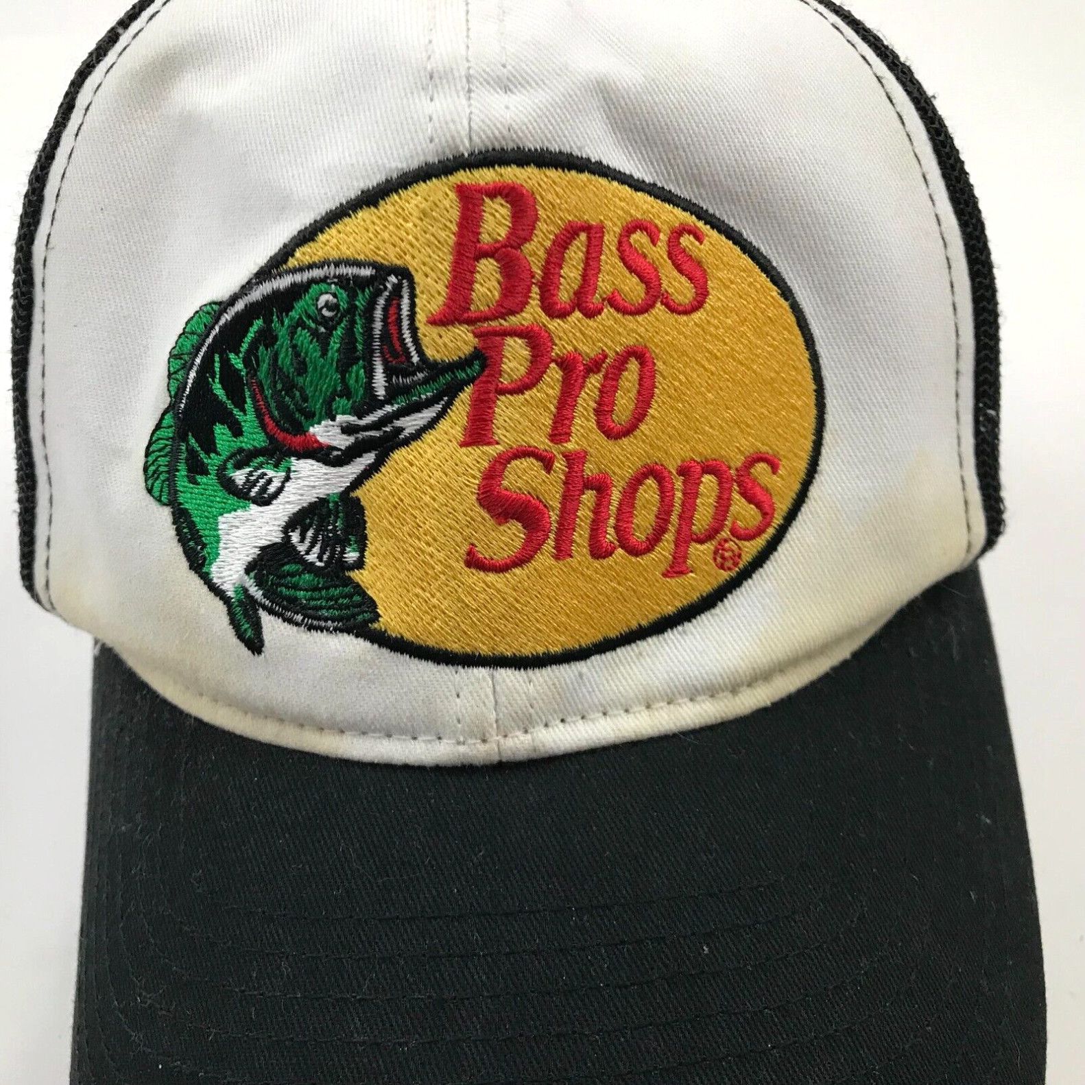 Bass Pro Shops Bass Pro Shops Hat Cap Snapback Trucker White Black