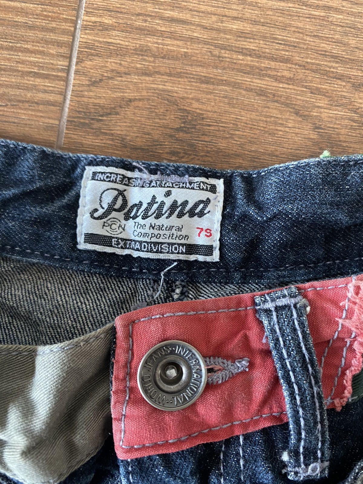 GOSTAR DE FUGA × If Six Was Nine Japanese Patina Double Waist Flash Distressed Denim Pants Size US 31 - 8 Thumbnail
