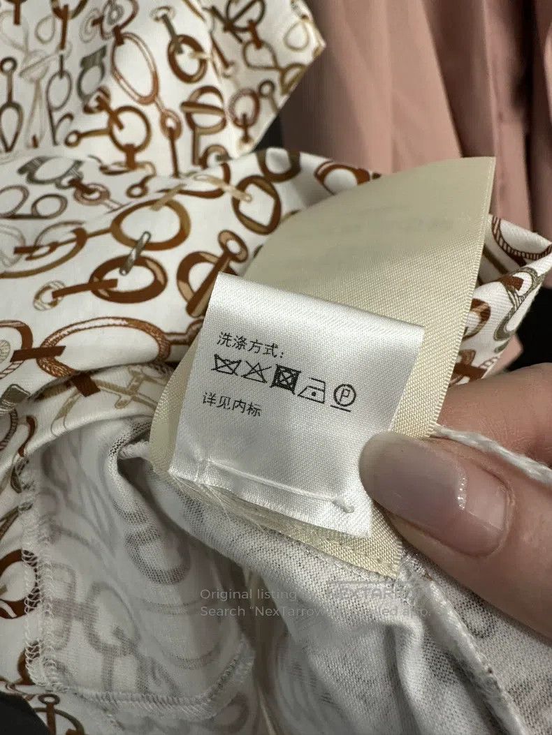 Hermes Hermes Short Sleeve T-shirt with Classic 'Rotating Rhythm' Size XS / US 0-2 / IT 36-38 - 7 Thumbnail